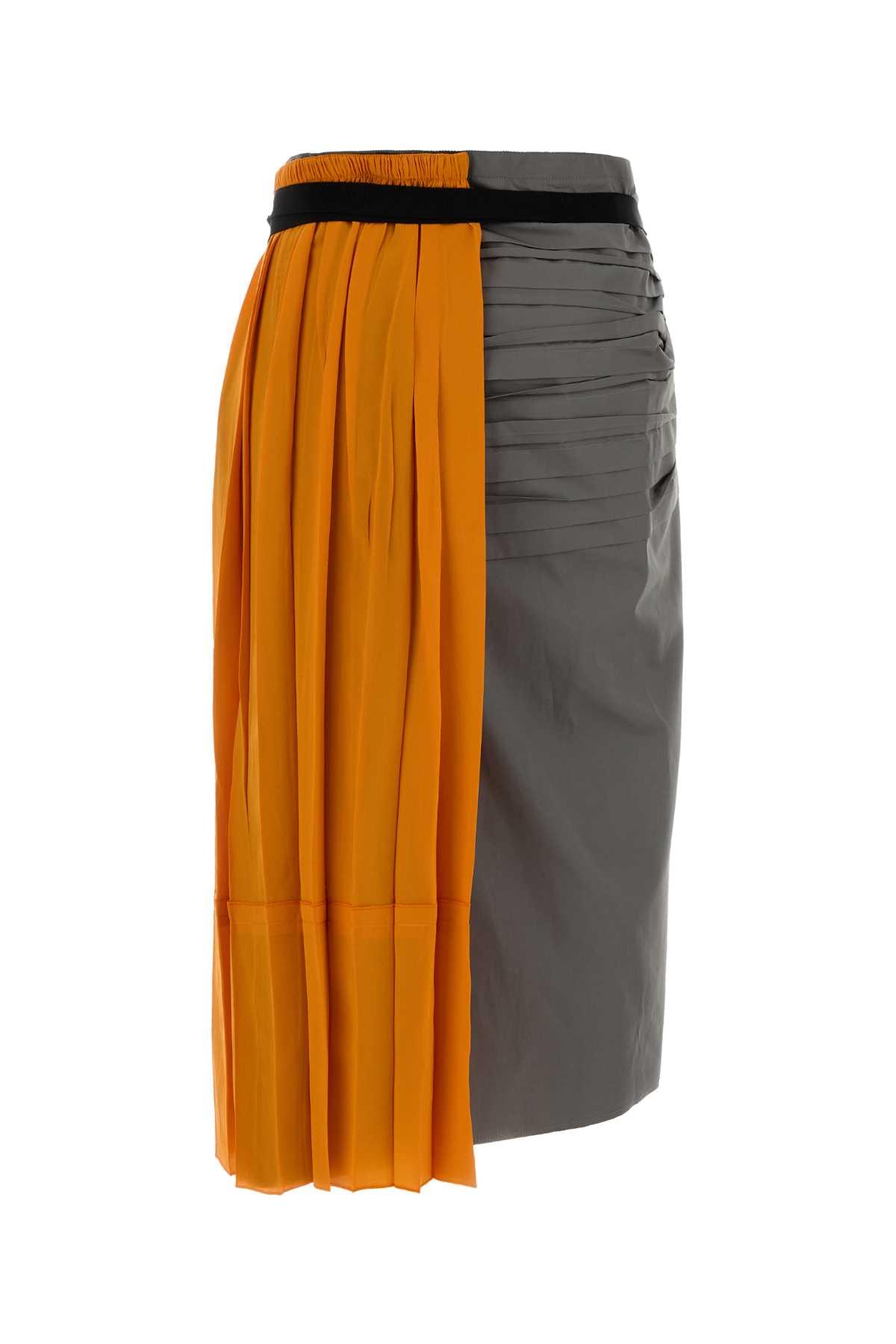 Prada Women Multicolor Taffeta Skirt PRADA