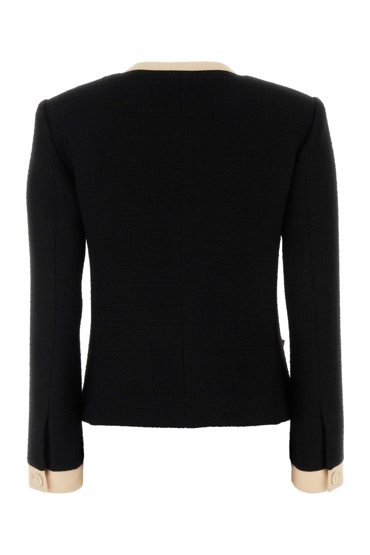 Valentino Garavani Women Black Tweed Blazer VALENTINO GARAVANI