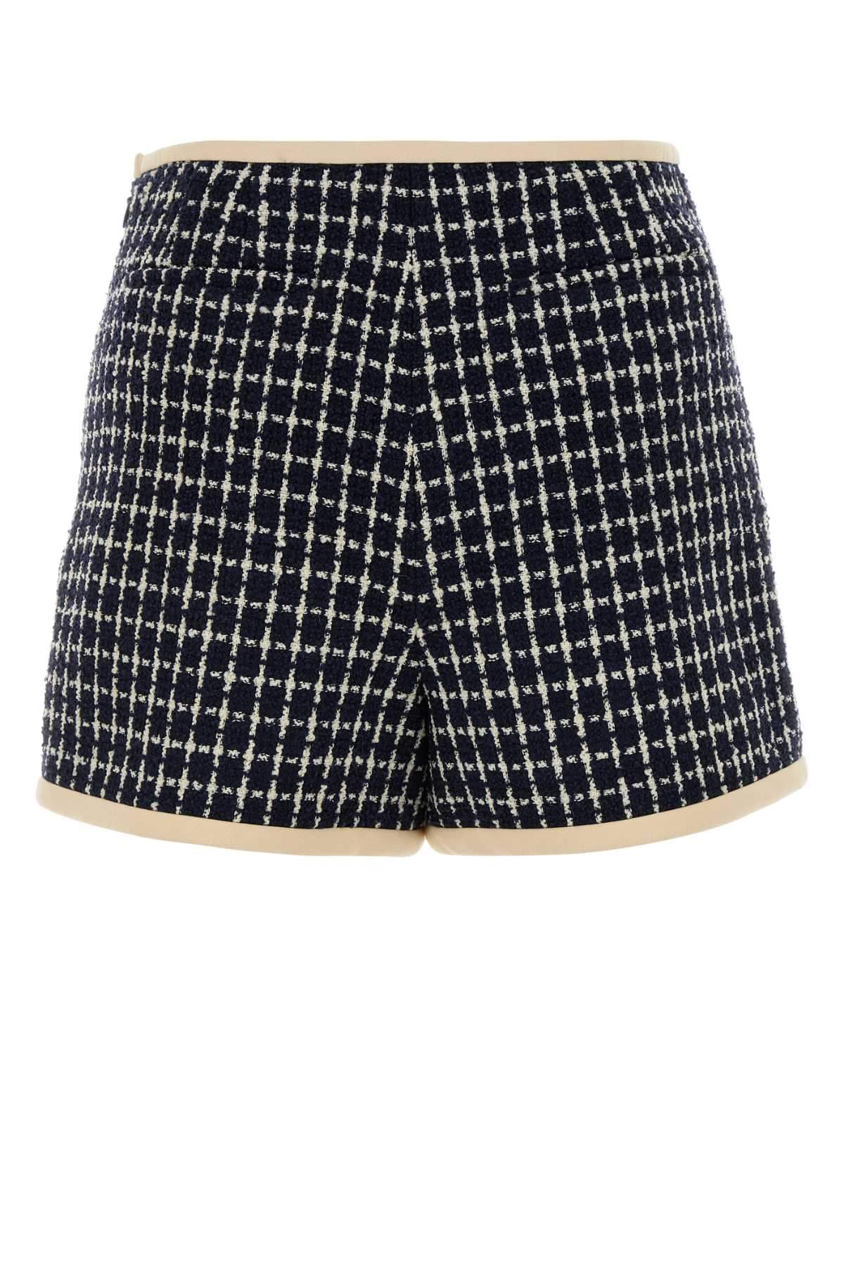 Valentino Garavani Women Embroidered Tweed Shorts VALENTINO GARAVANI