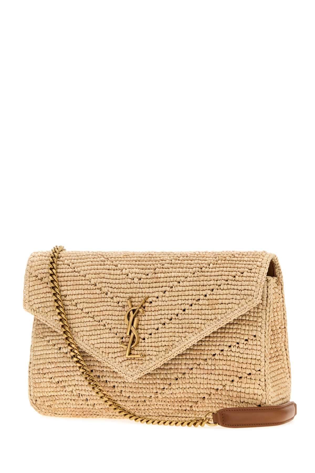 Saint Laurent Women Raffia Loulou Shoulder Bag SAINT LAURENT