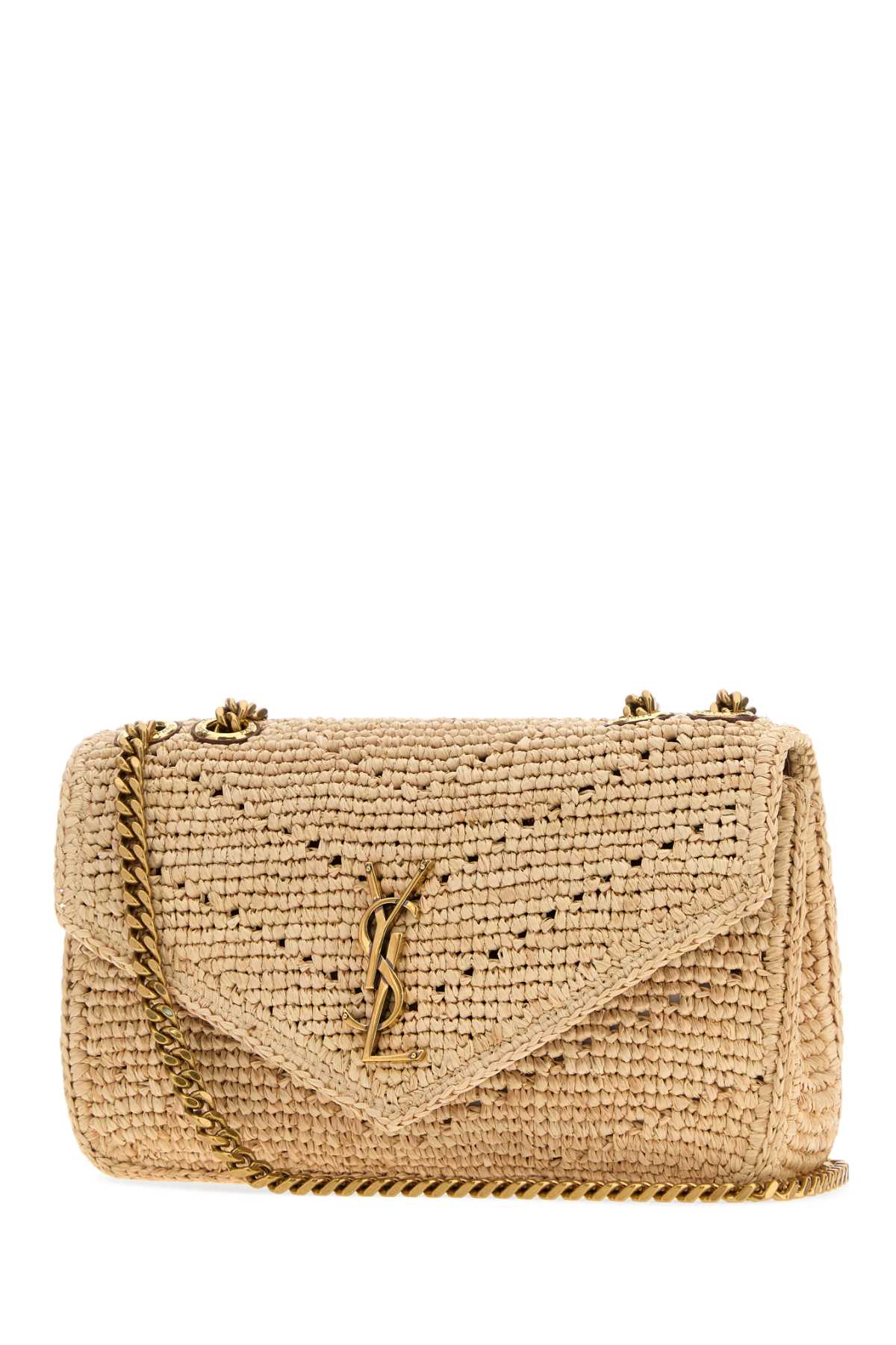 Saint Laurent Women Raffia Small Loulou Shoulder Bag SAINT LAURENT