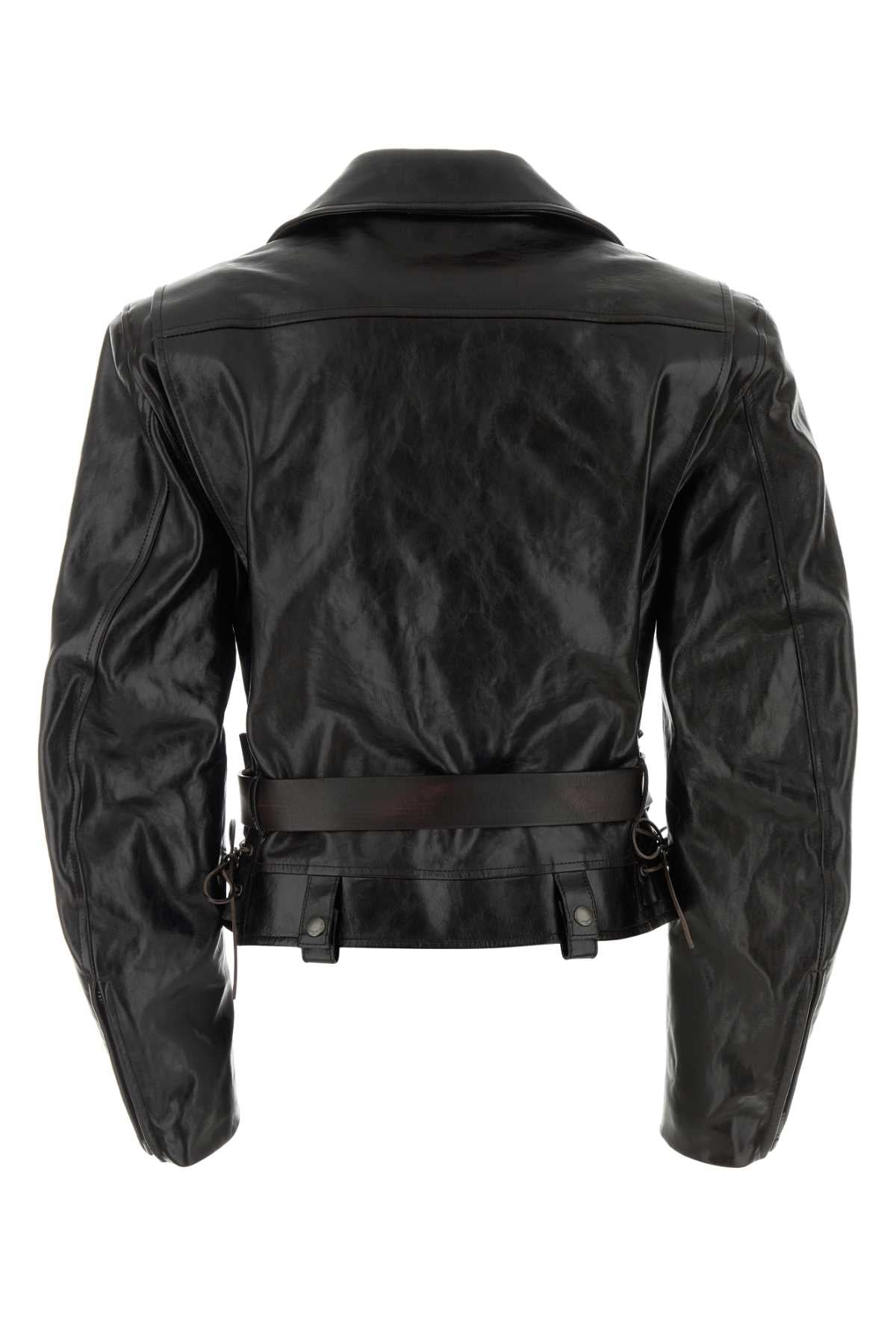 Saint Laurent Women Black Leather Jacket SAINT LAURENT