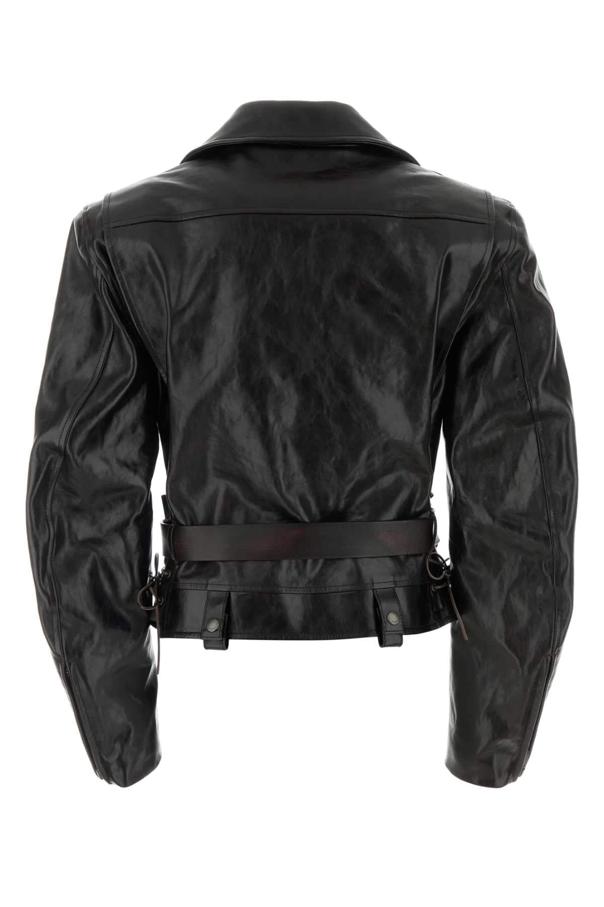 Saint Laurent Women Black Leather Jacket SAINT LAURENT