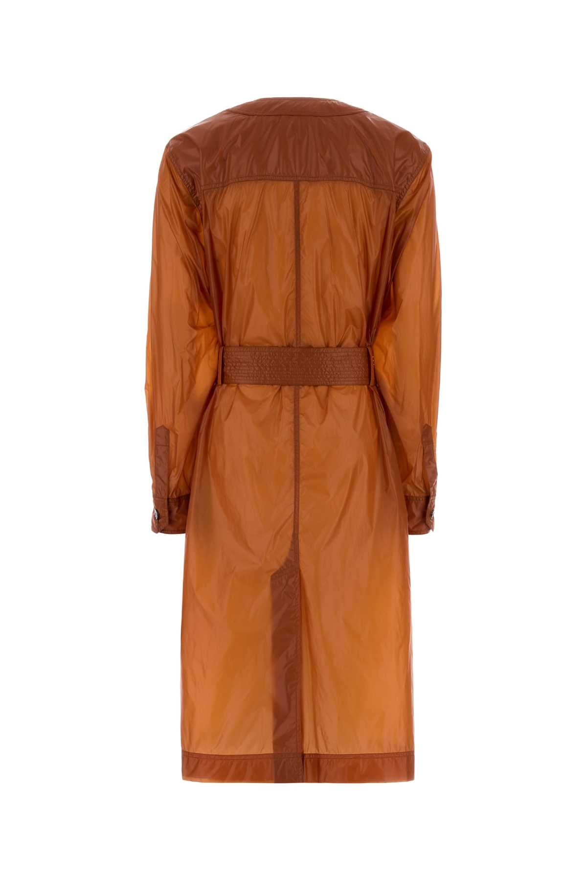 Saint Laurent Women Orange Nylon Dress SAINT LAURENT