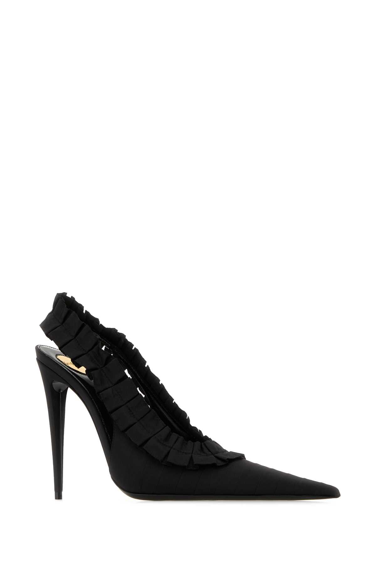 Saint Laurent Women Black Taffeta Madeleine Pumps SAINT LAURENT