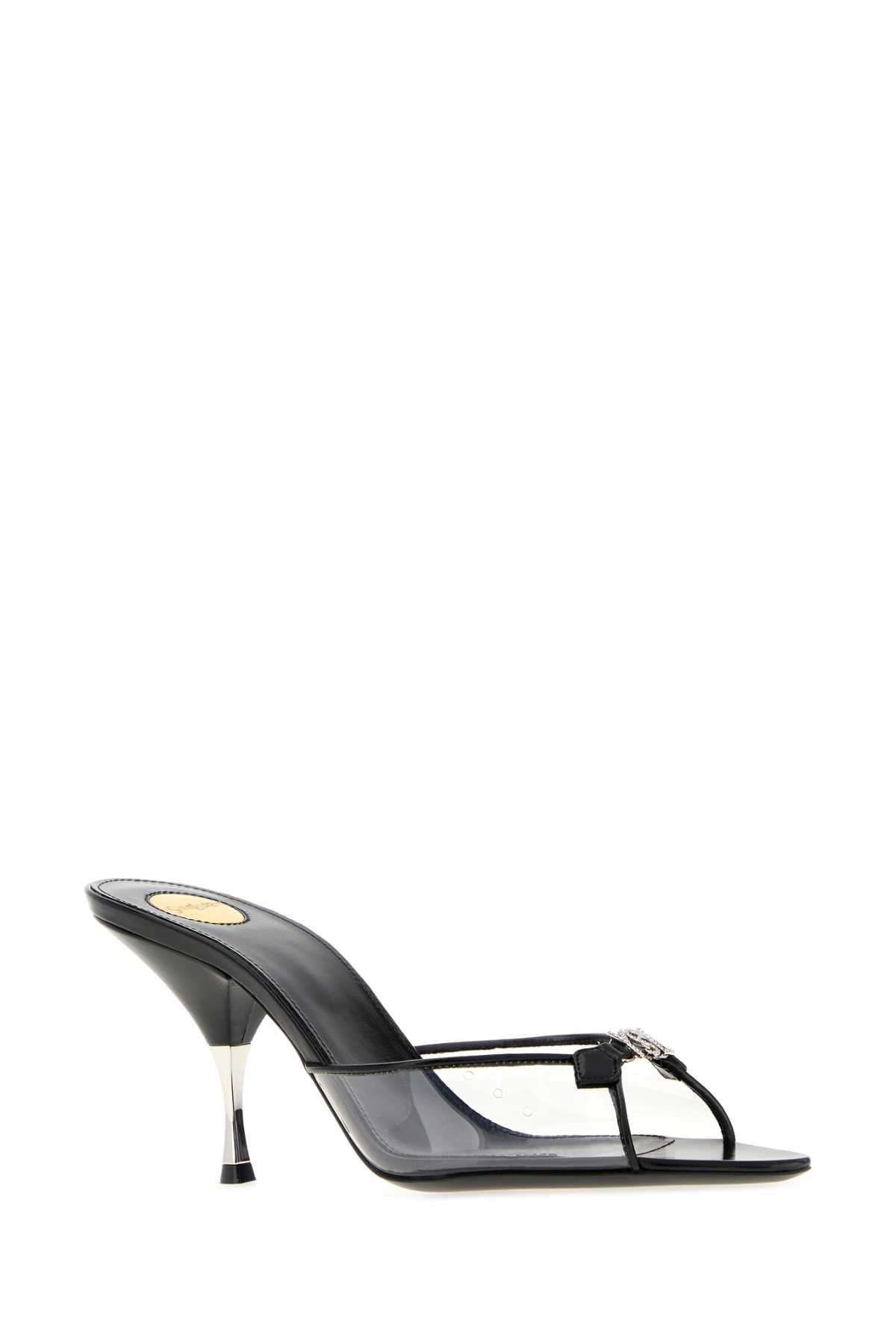 Saint Laurent Women Transparent Pvc Jerry Mules SAINT LAURENT