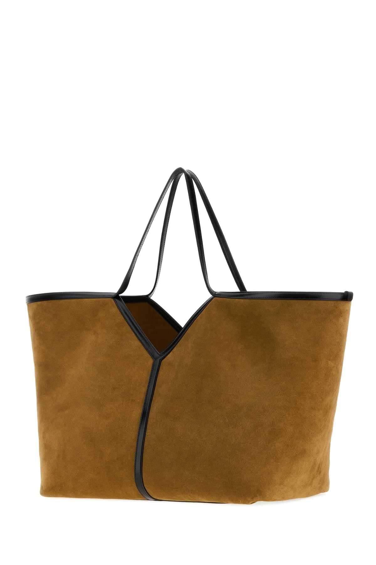 Saint Laurent Women Biscuit Suede Y Shopping Bag SAINT LAURENT
