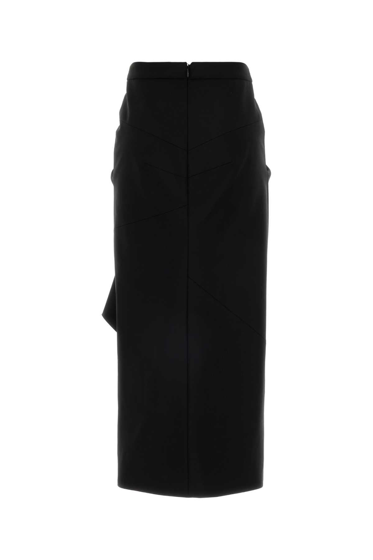 Givenchy Women Black Wool Blend Skirt GIVENCHY