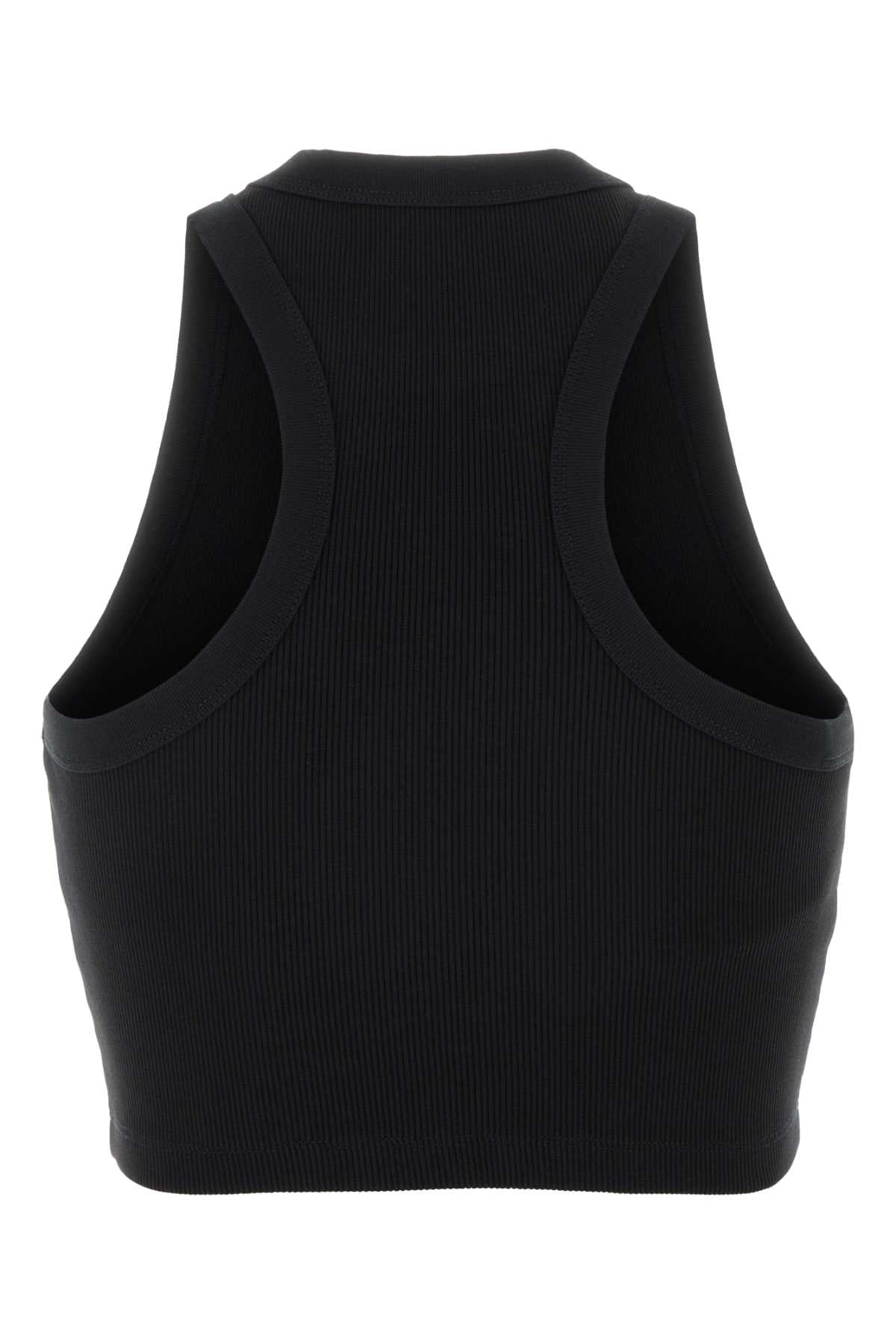 Givenchy Women Black Stretch Cotton Crop-Top GIVENCHY