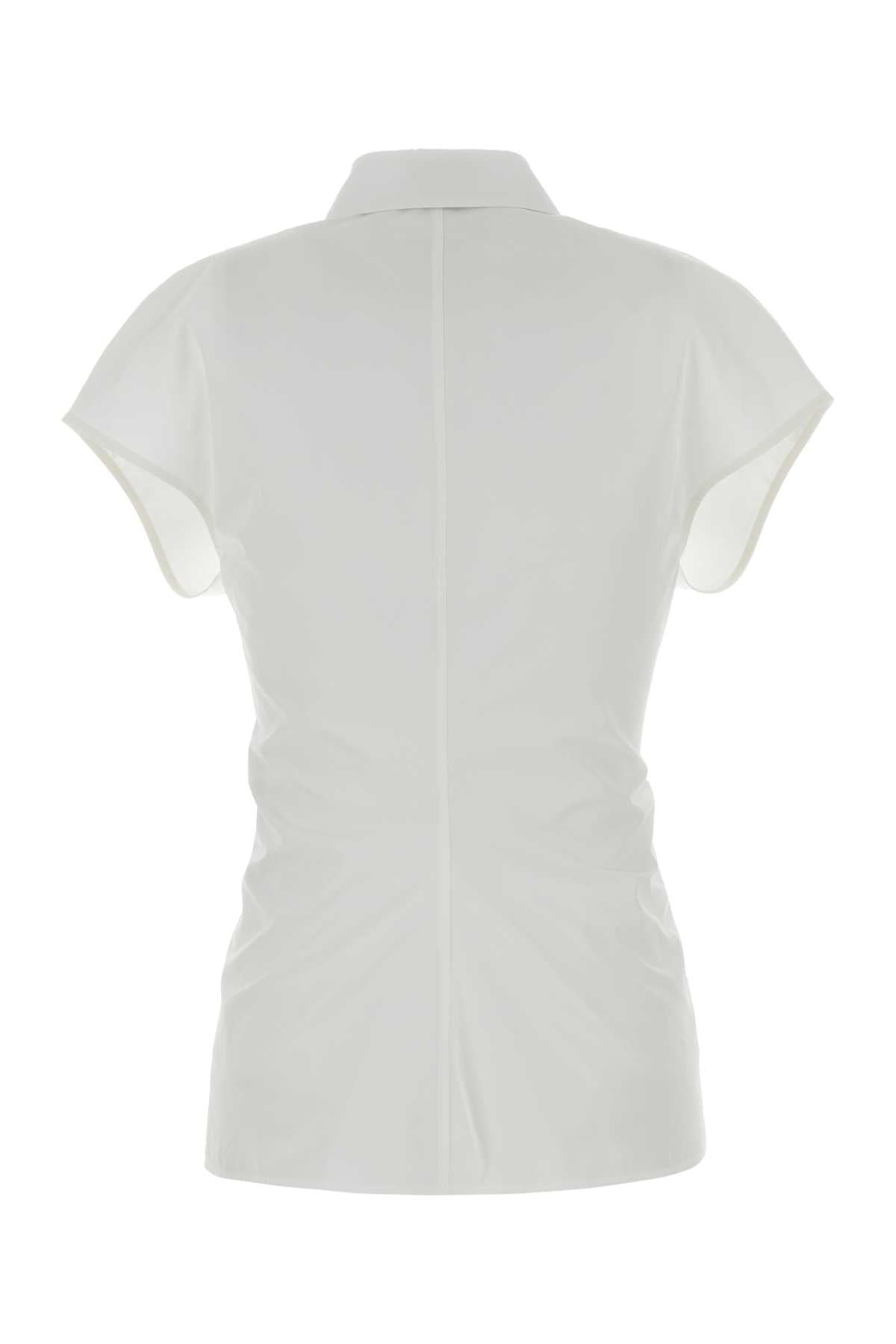 Alexander Mcqueen Women White Poplin Shirt ALEXANDER MCQUEEN