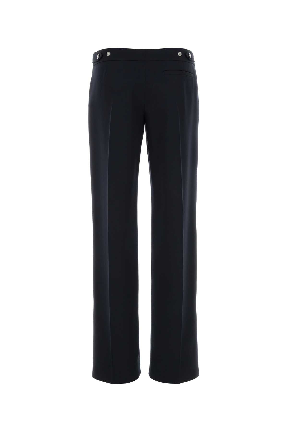 Alexander Mcqueen Women Navy Blue Wool Pant ALEXANDER MCQUEEN
