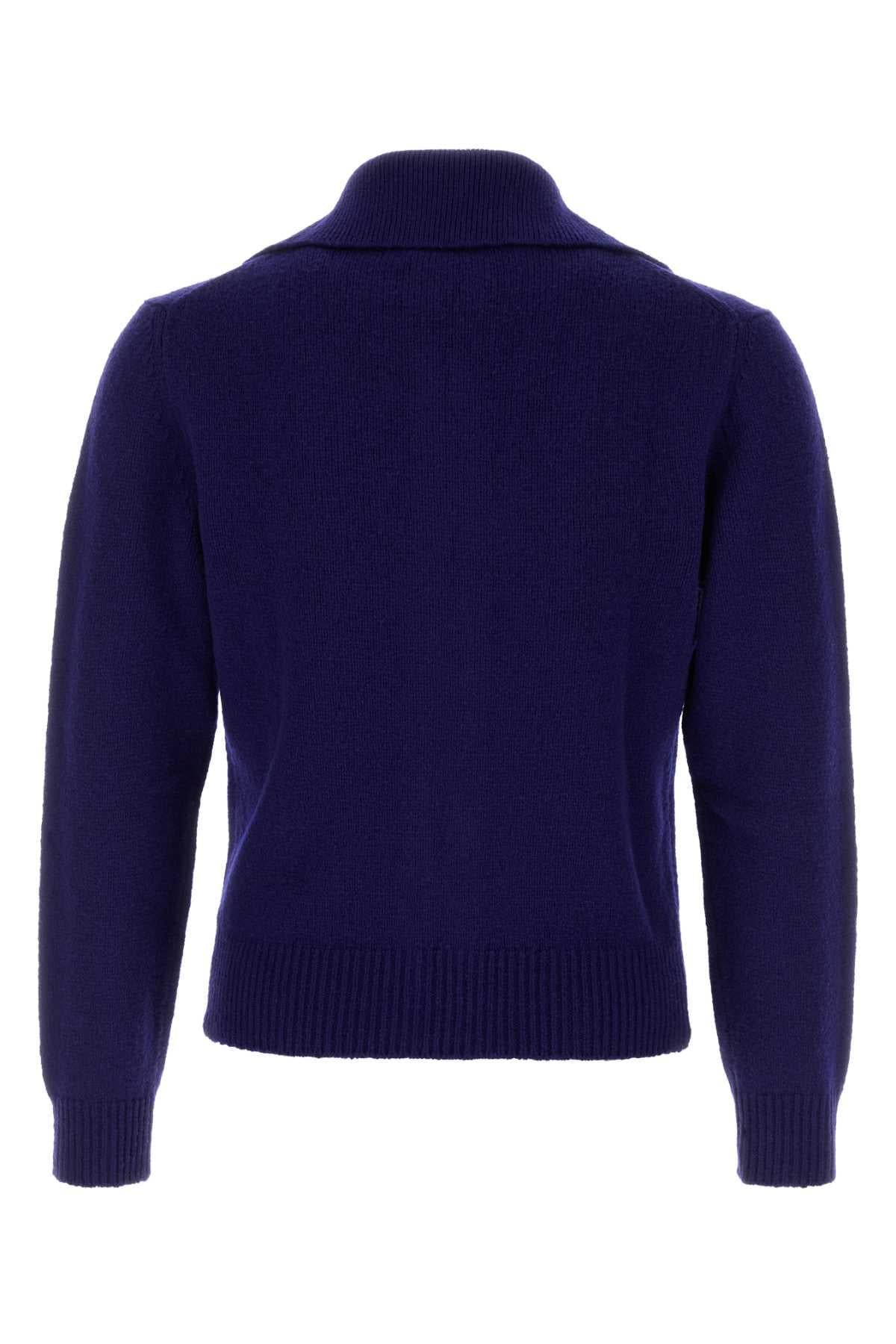 Jil Sander Men Blue Wool Blend Cardigan JIL SANDER