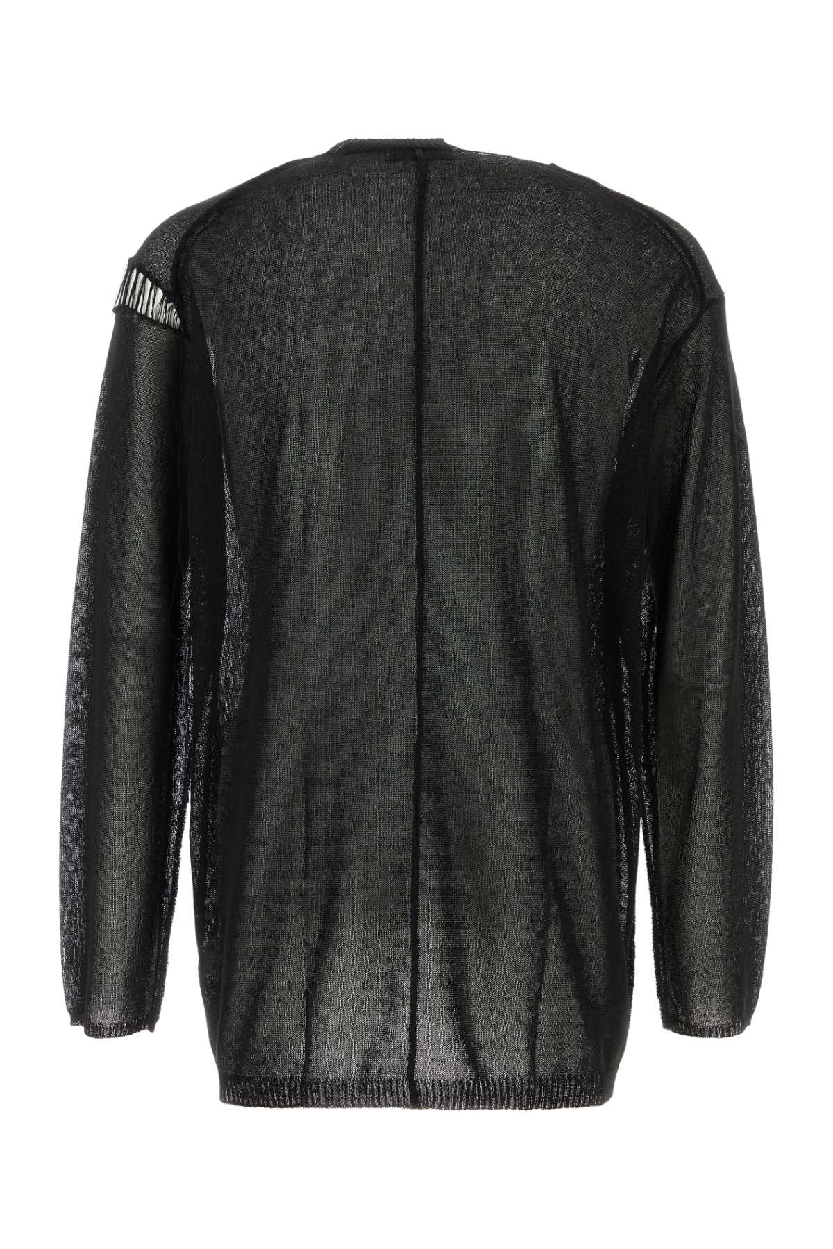 Yohji Yamamoto Men Black Cotton And Polyester Sweater YOHJI YAMAMOTO