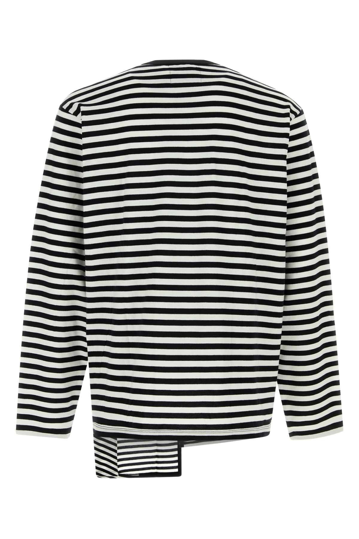 Yohji Yamamoto Men Embroidered Cotton T-Shirt YOHJI YAMAMOTO