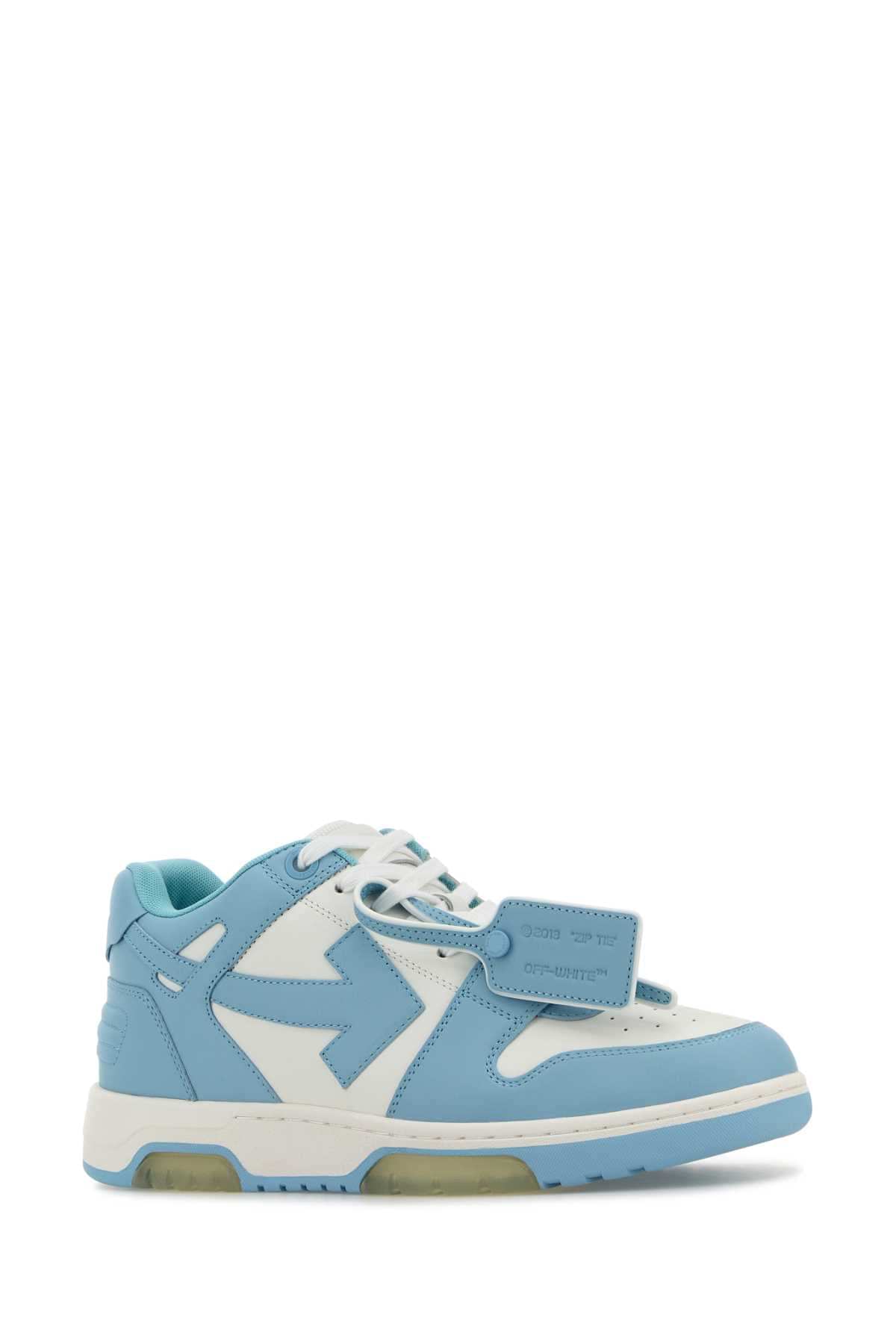 Off White Men Two-Tone Leather Out Of Office Sneakers OFF-WHITE