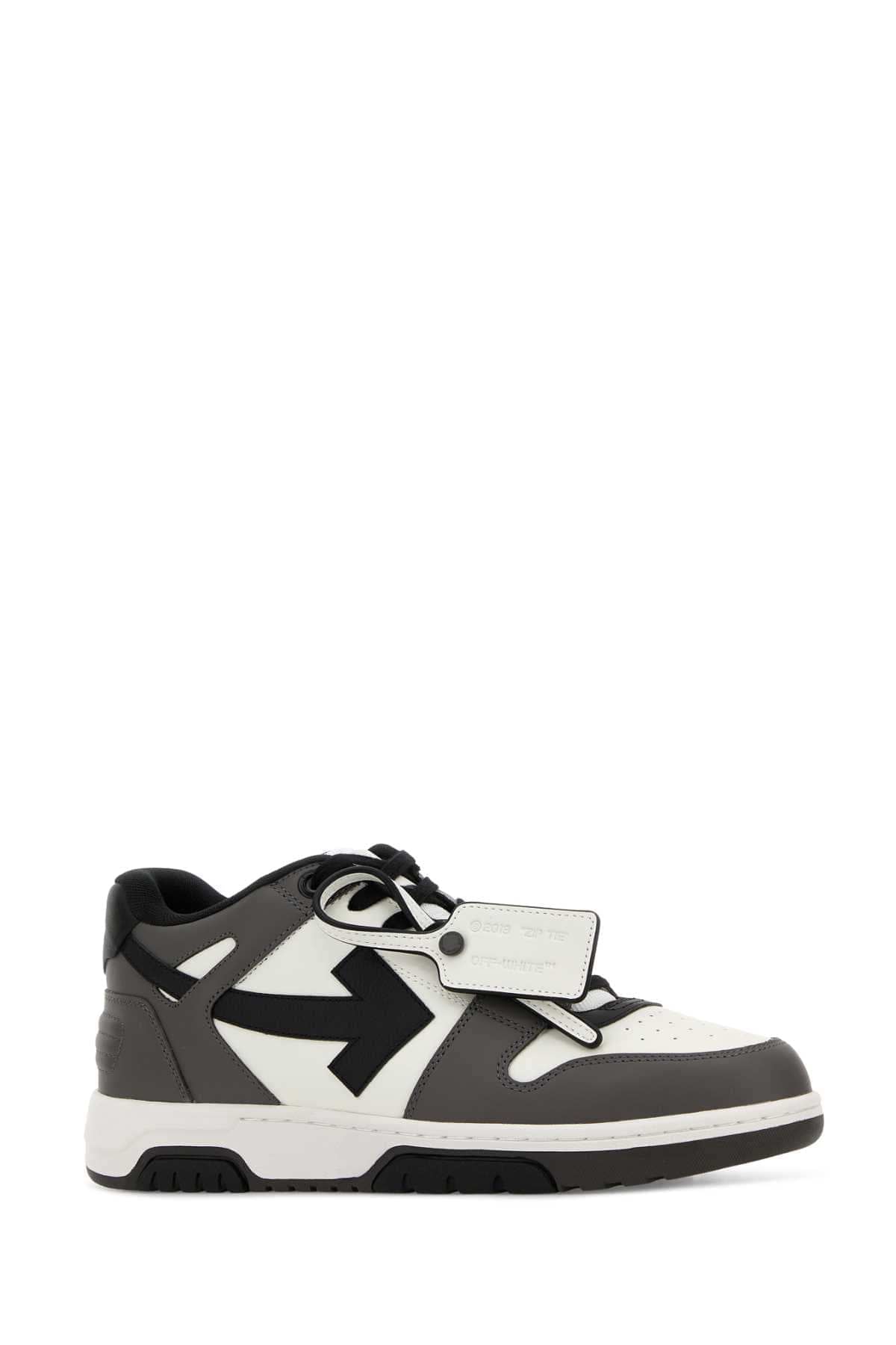 Off White Men Two-Tone Leather Out Of Office Sneakers OFF-WHITE