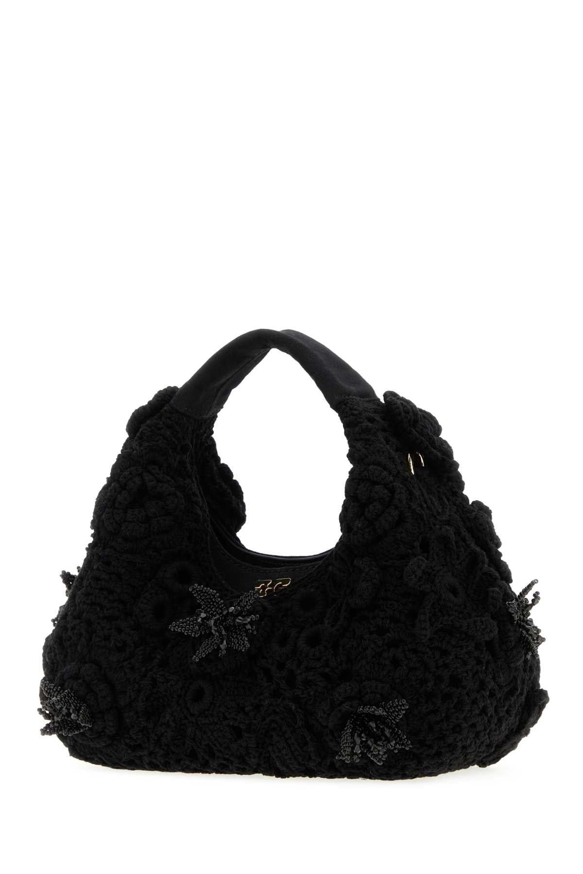 Ganni Women Black Crochet Handbag GANNI