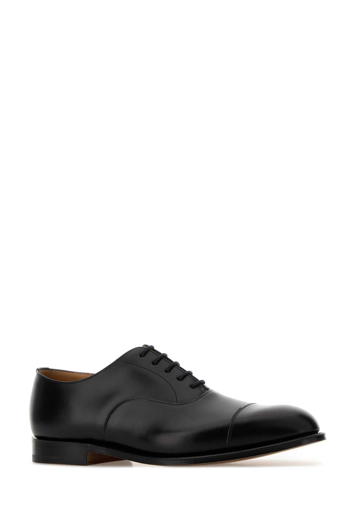Church's Men Black Leather Consul Lace-Up Shoes CHURCH'S