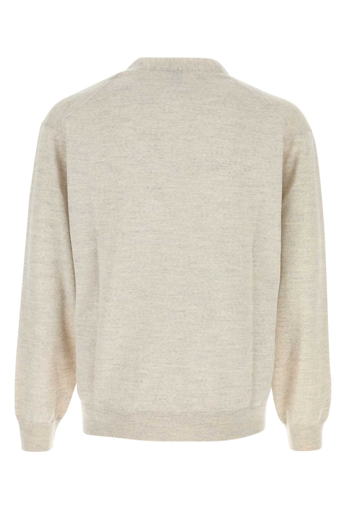 Kenzo Men Light Grey Wool Cardigan KENZO