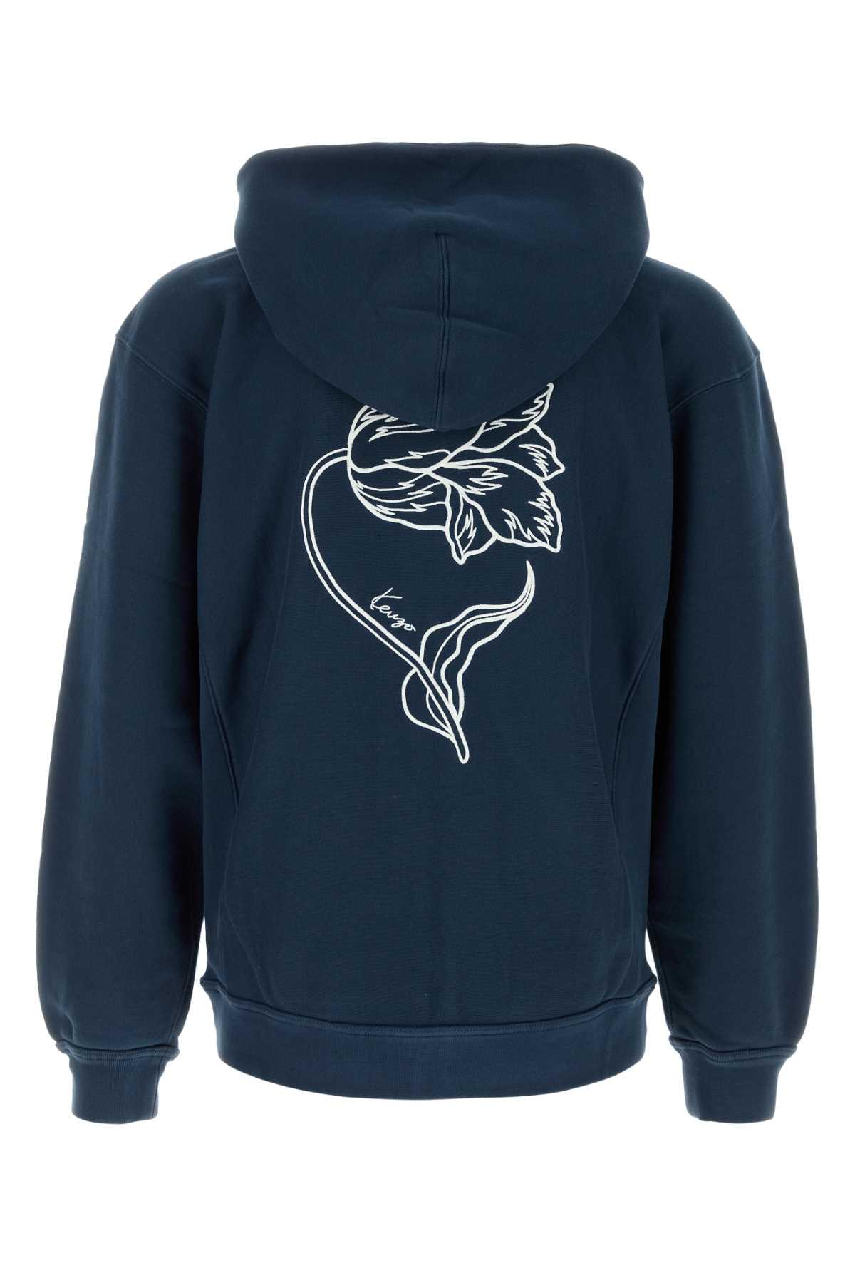 Kenzo Men Blue Cotton Sweatshirt KENZO