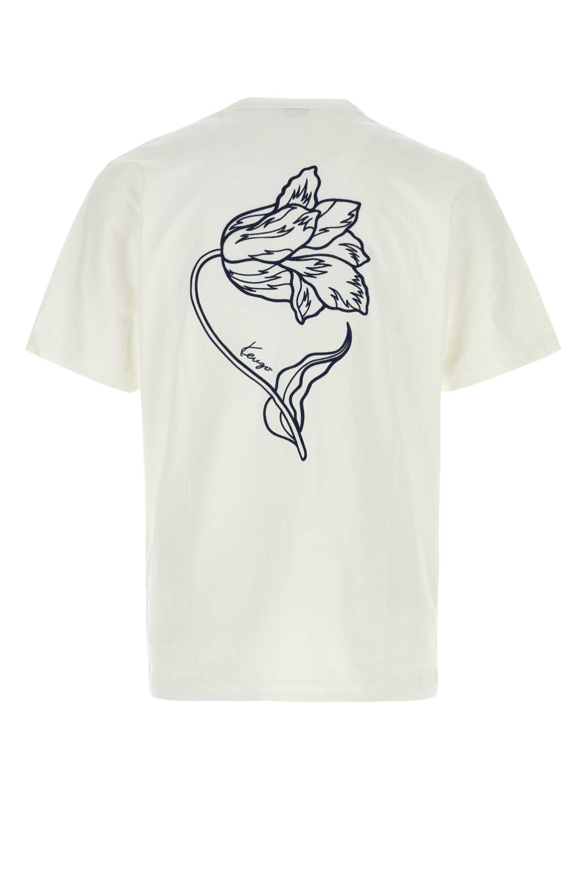 Kenzo Men White Cotton T-Shirt KENZO