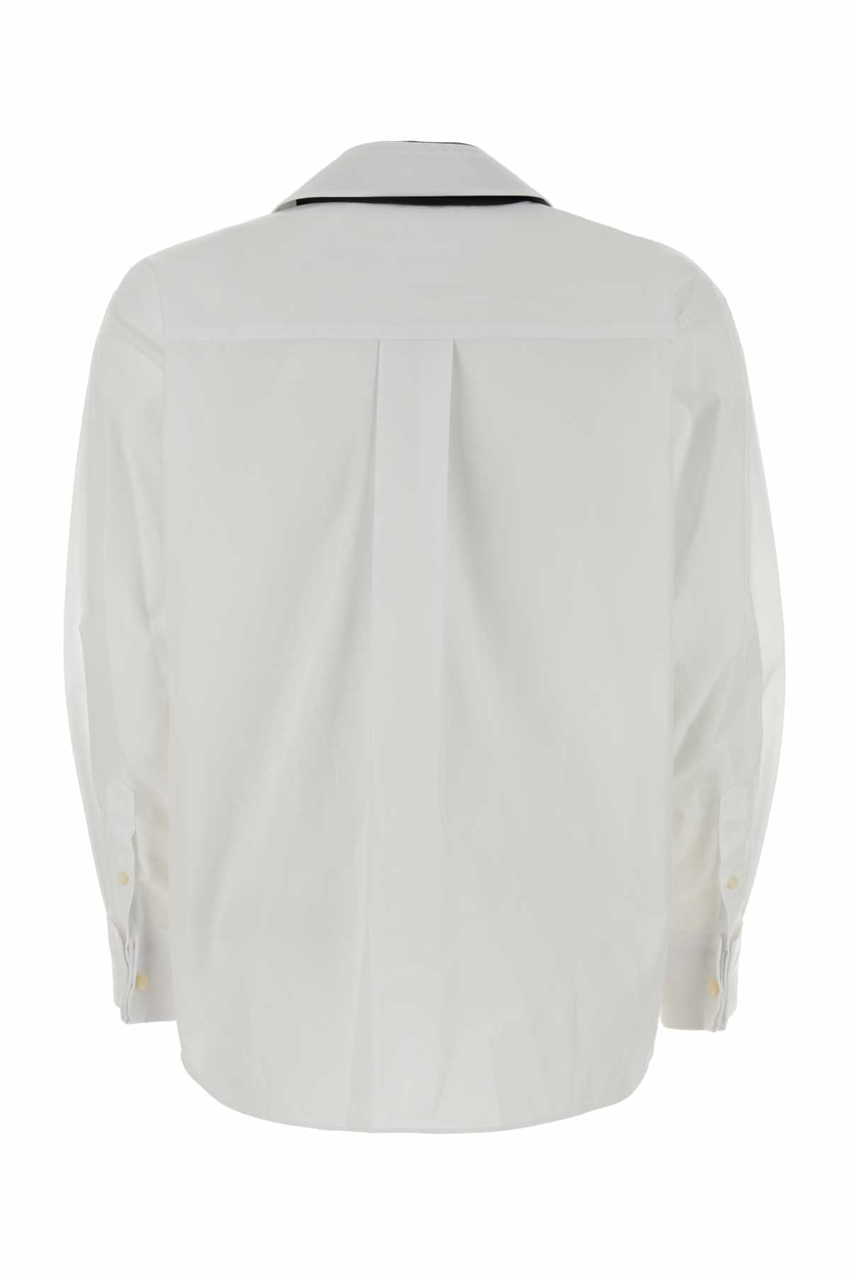 Sacai Women White Poplin Shirt SACAI