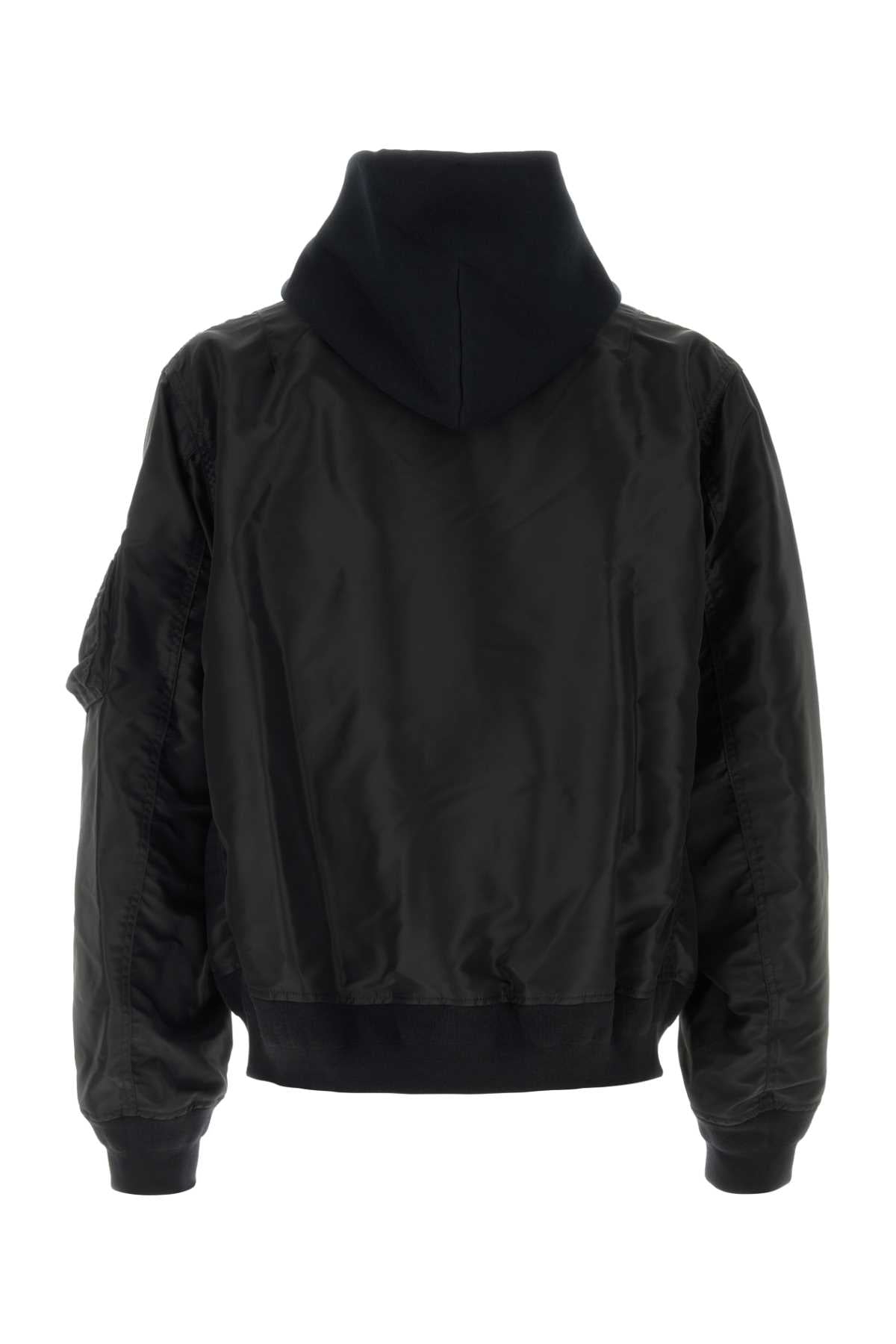 Sacai Men Black Cotton Blend Sweatshirt SACAI