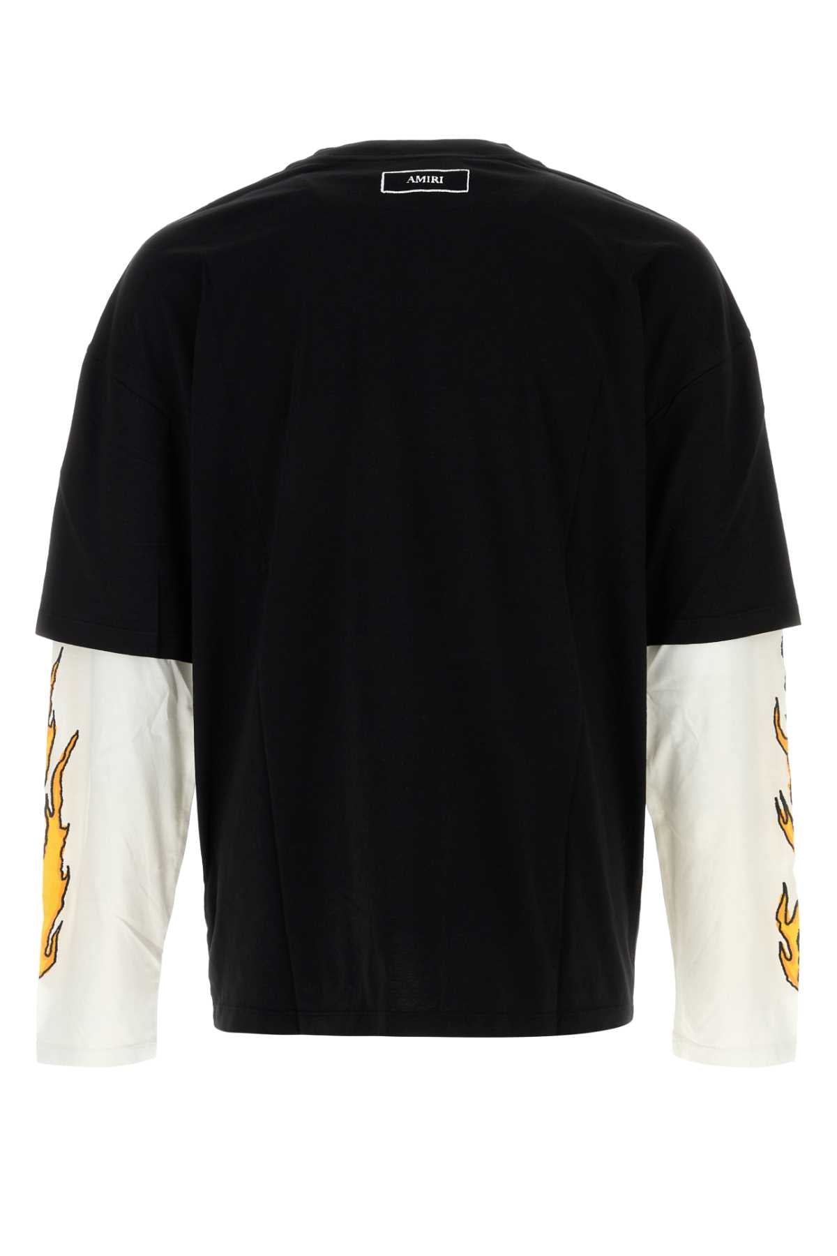 Amiri Men Black Cotton Oversize T-Shirt AMIRI