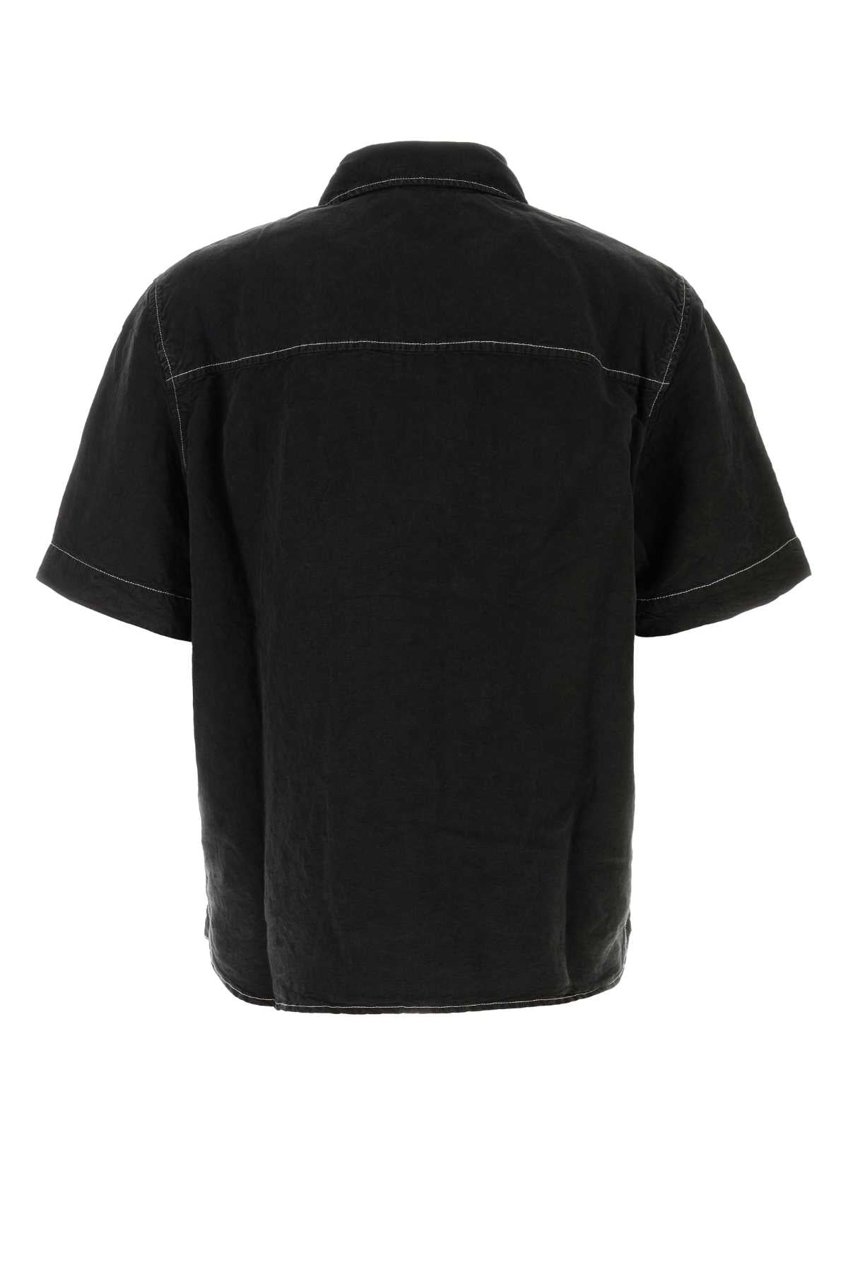 Amiri Men Black Linen Blend Shirt AMIRI