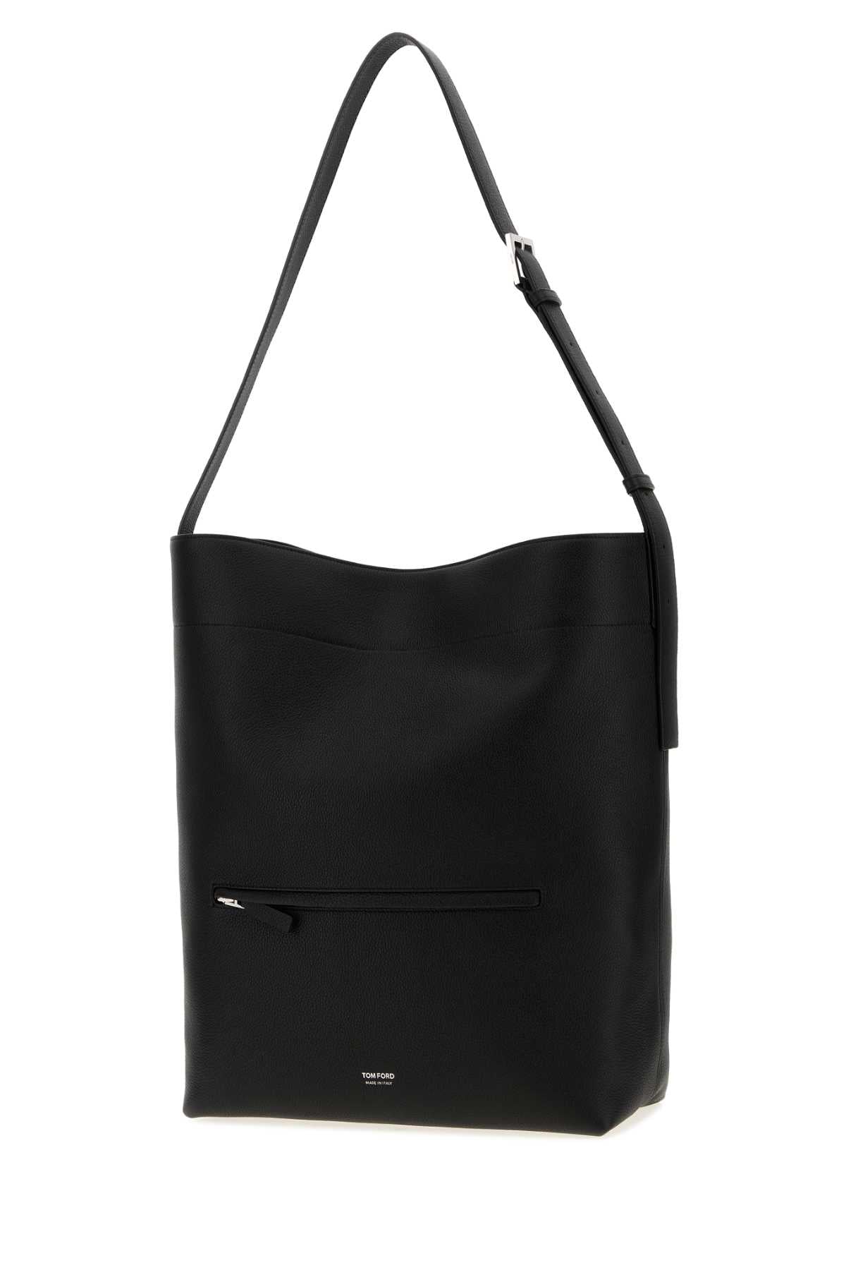 Tom Ford Men Black Leather Shopping Bag TOM FORD