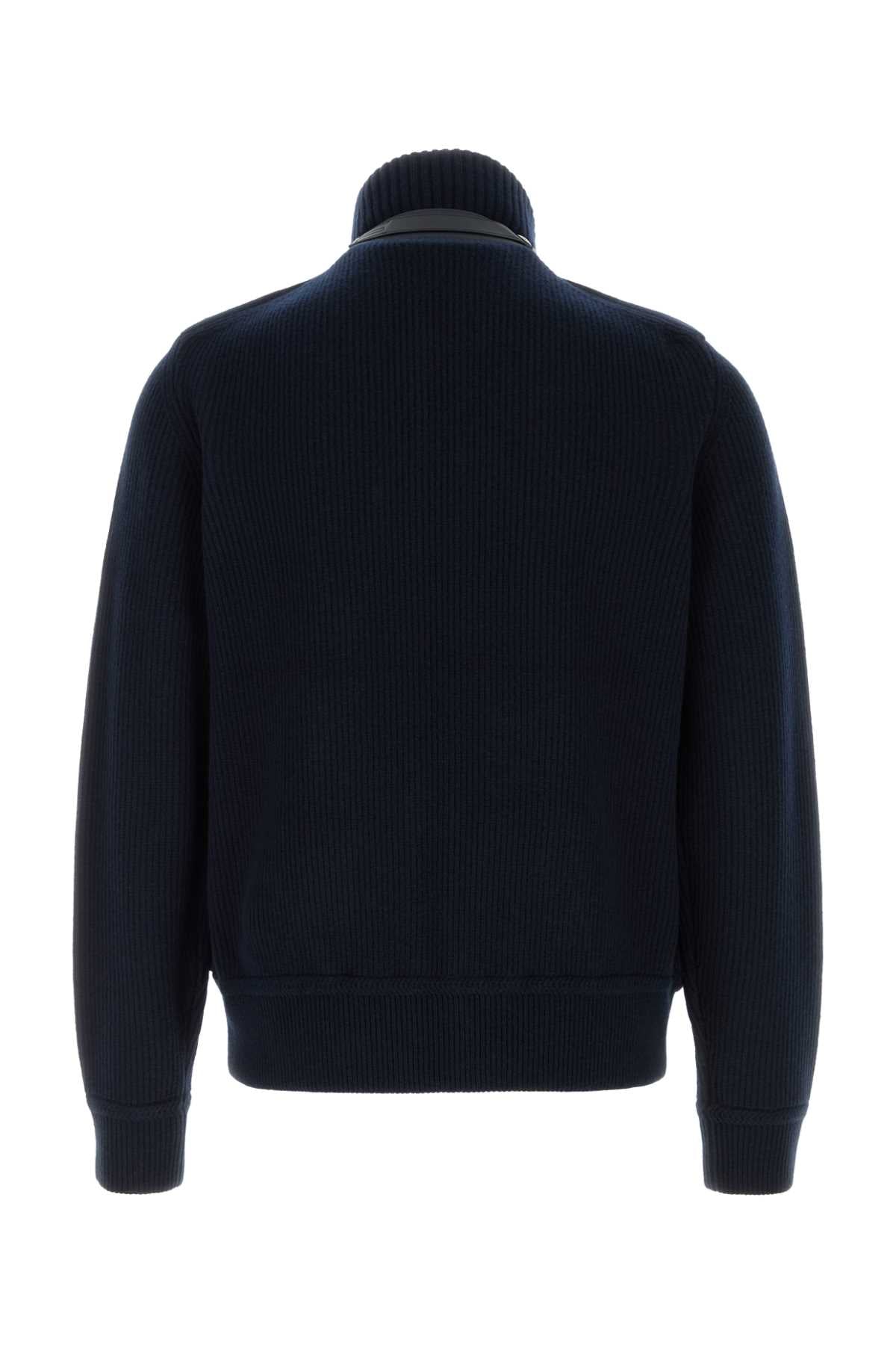 Tom Ford Men Navy Blue Wool Cardigan TOM FORD
