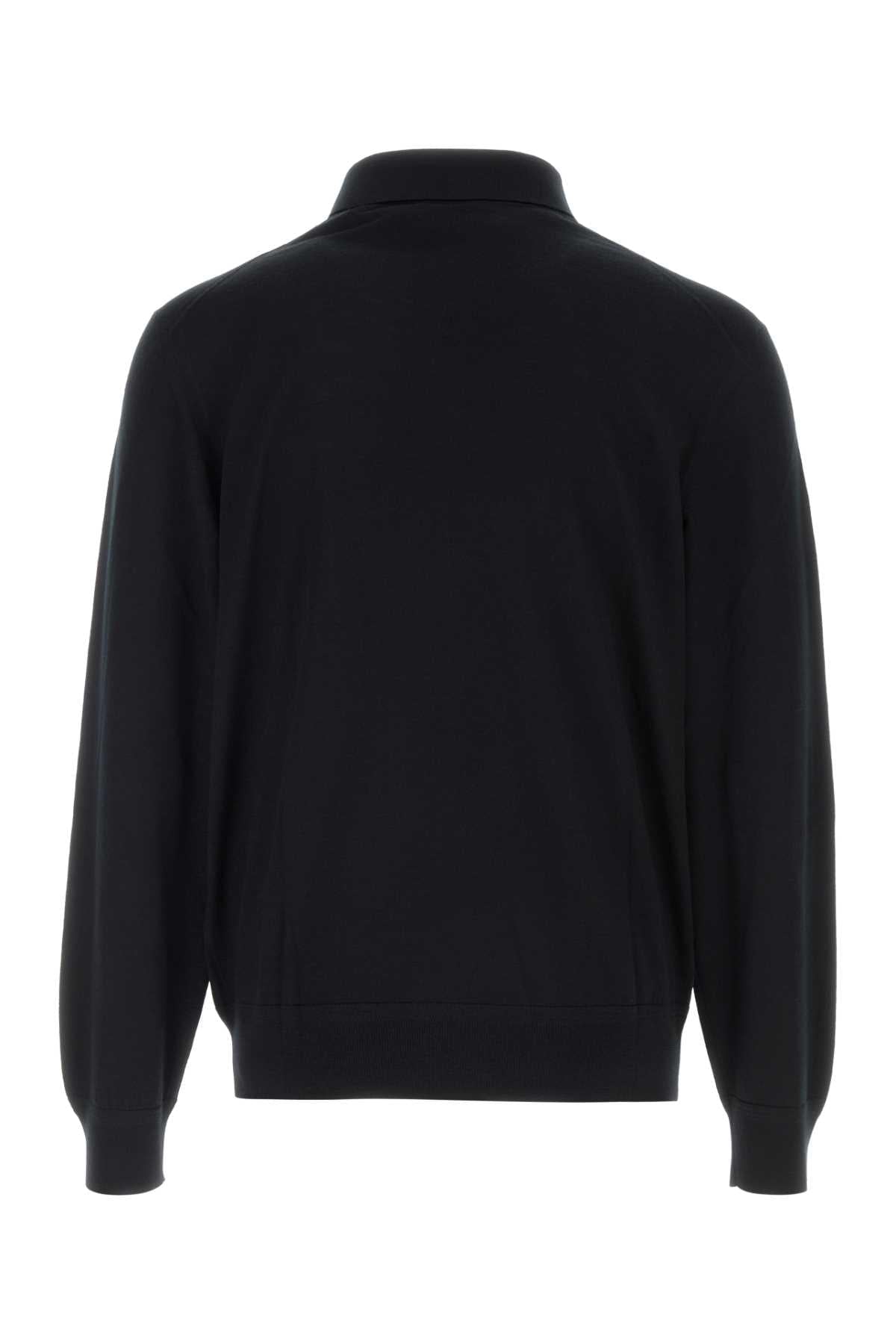 Tom Ford Men Black Wool Polo TOM FORD