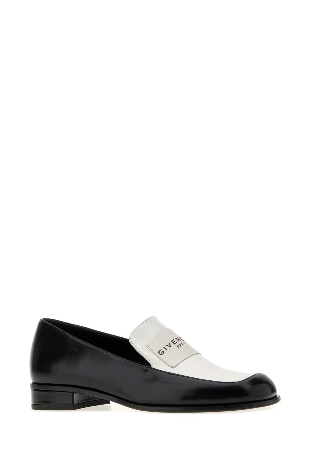 Givenchy Women Two-Tone Leather Tux Loafers GIVENCHY