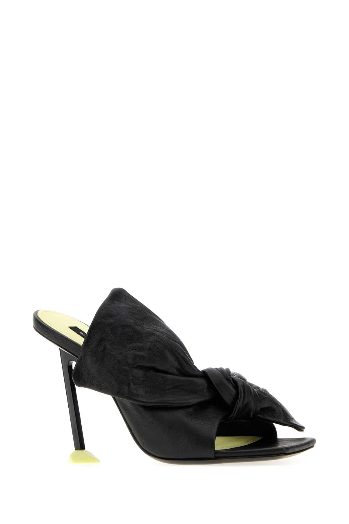 Givenchy Women Black Leather Boudoir Mules GIVENCHY
