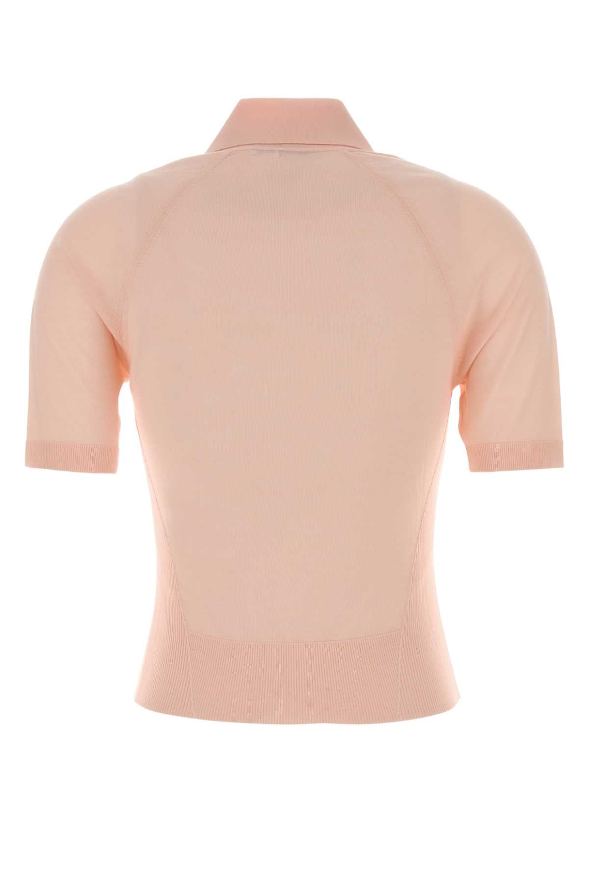 Givenchy Women Pink Wool Polo Shirt GIVENCHY