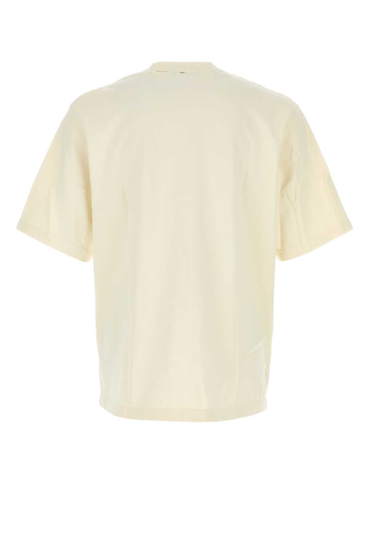 Willy Chavarria Men Ivory Cotton Cuidame Madrecita T-Shirt WILLY CHAVARRIA