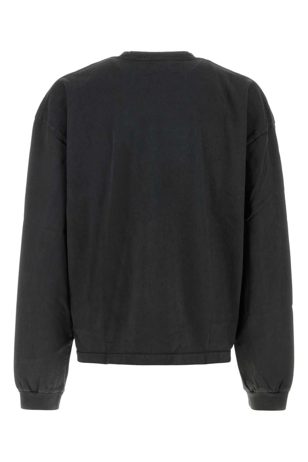 Willy Chavarria Men Black Cotton Oversize Community Center T-Shirt WILLY CHAVARRIA