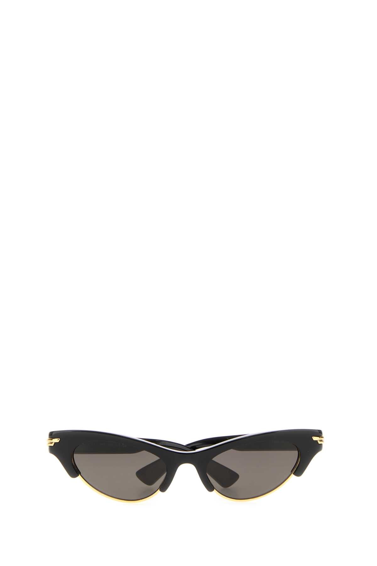 Bottega Veneta Women Black Acetate Angle Sunglasses BOTTEGA VENETA
