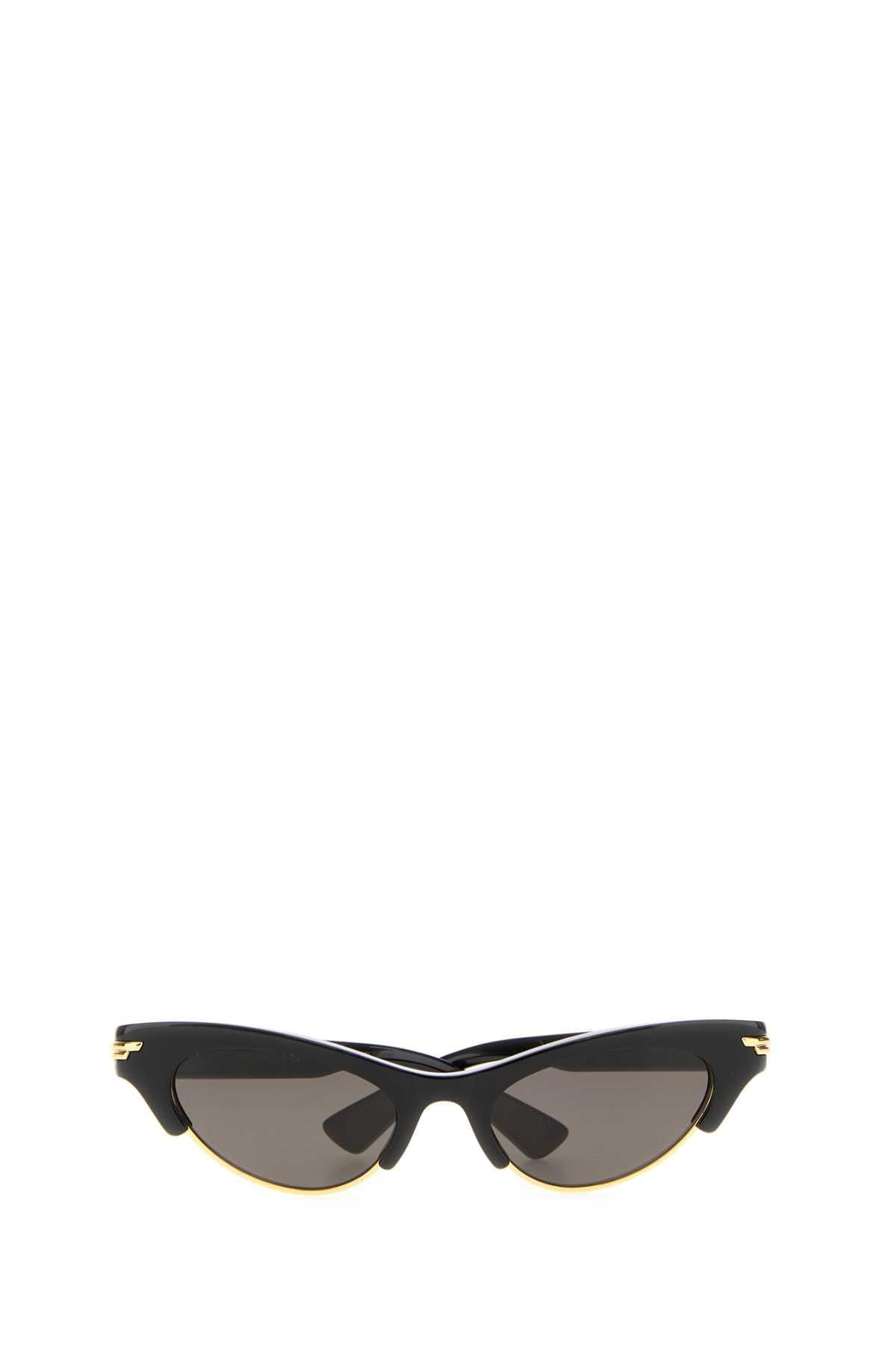 Bottega Veneta Women Black Acetate Angle Sunglasses BOTTEGA VENETA