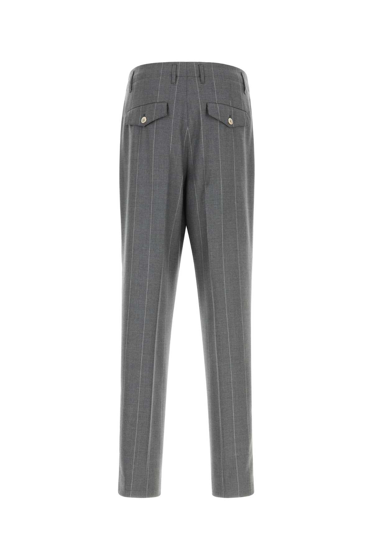 Brunello Cucinelli Men Embroidered Cotton Pant BRUNELLO CUCINELLI