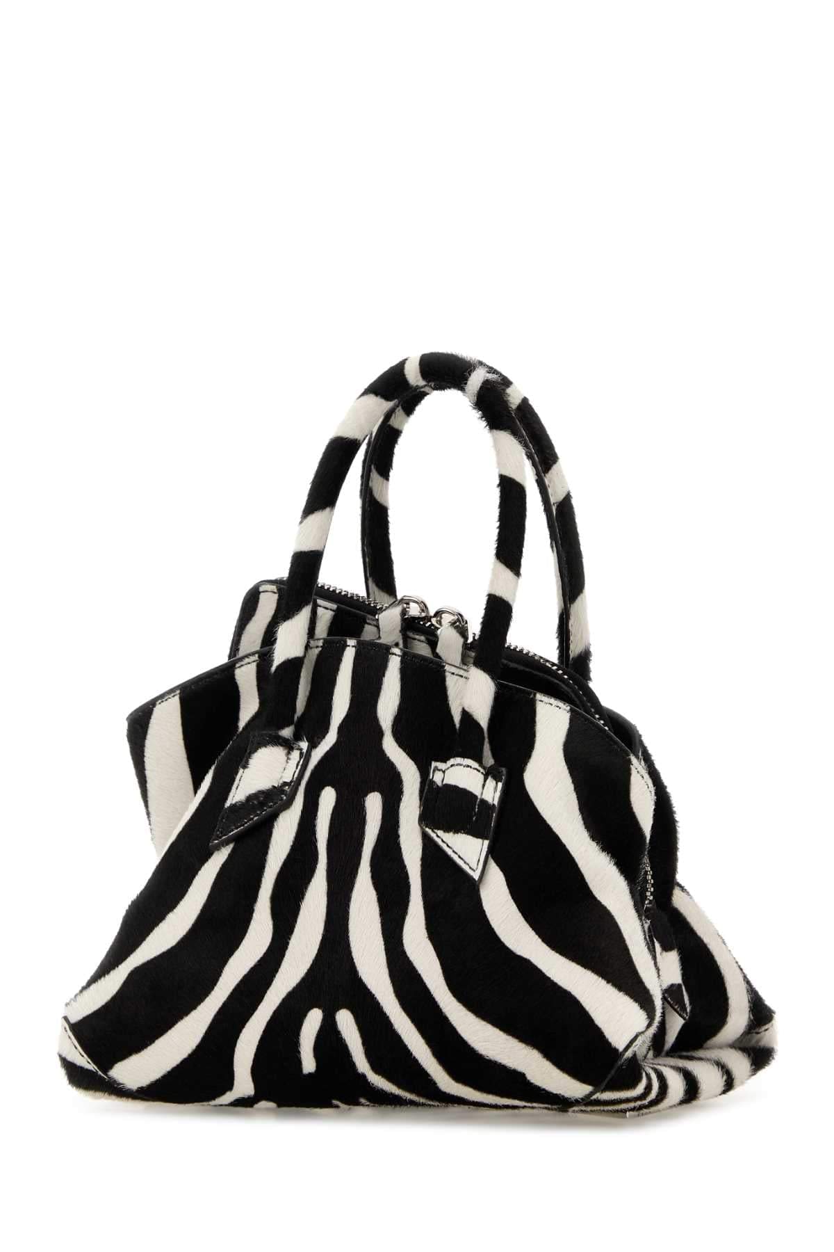The Attico Women Printed Calf Hair Mini La Passeggiata Handbag THE ATTICO