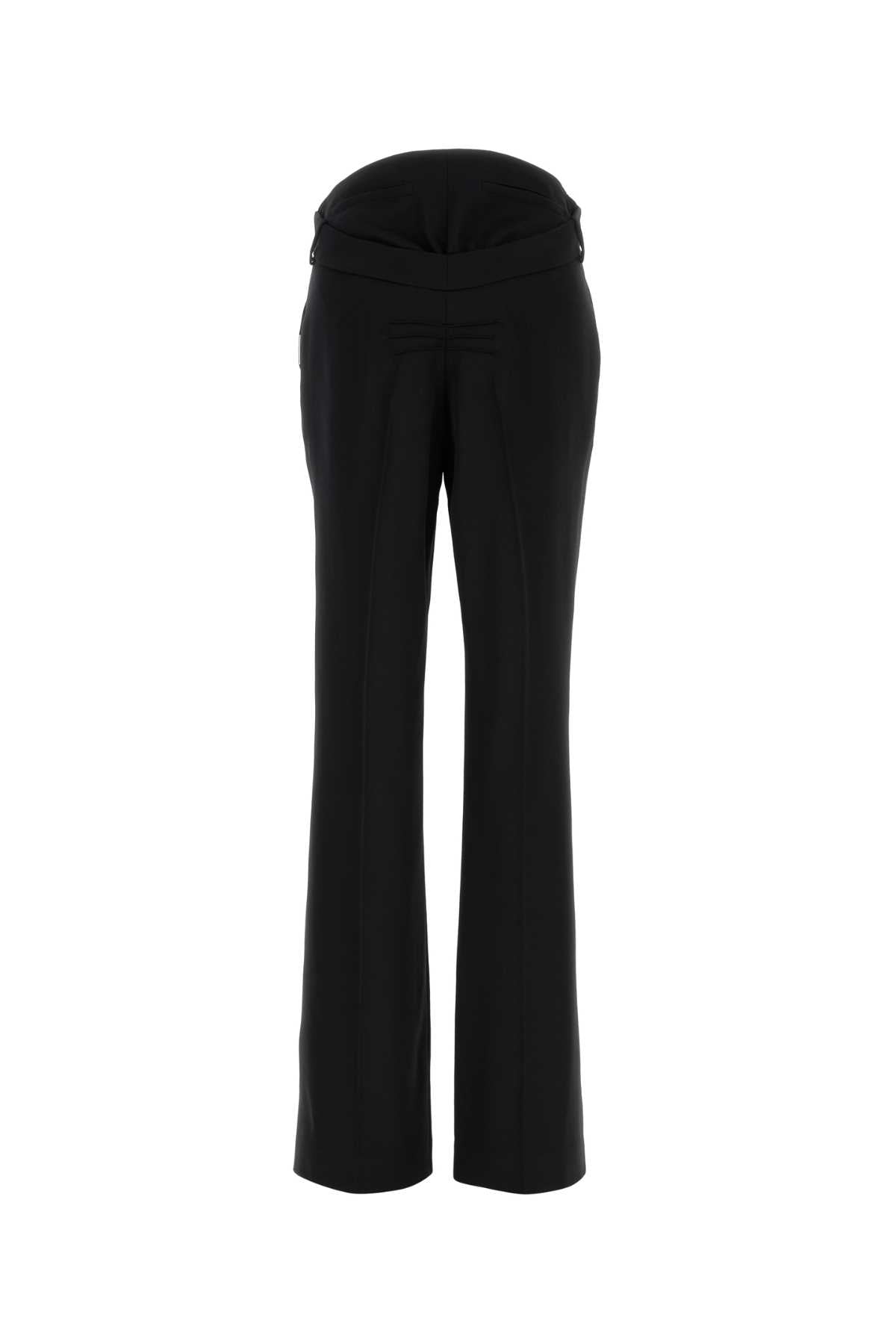The Attico Women Black Wool Pant THE ATTICO