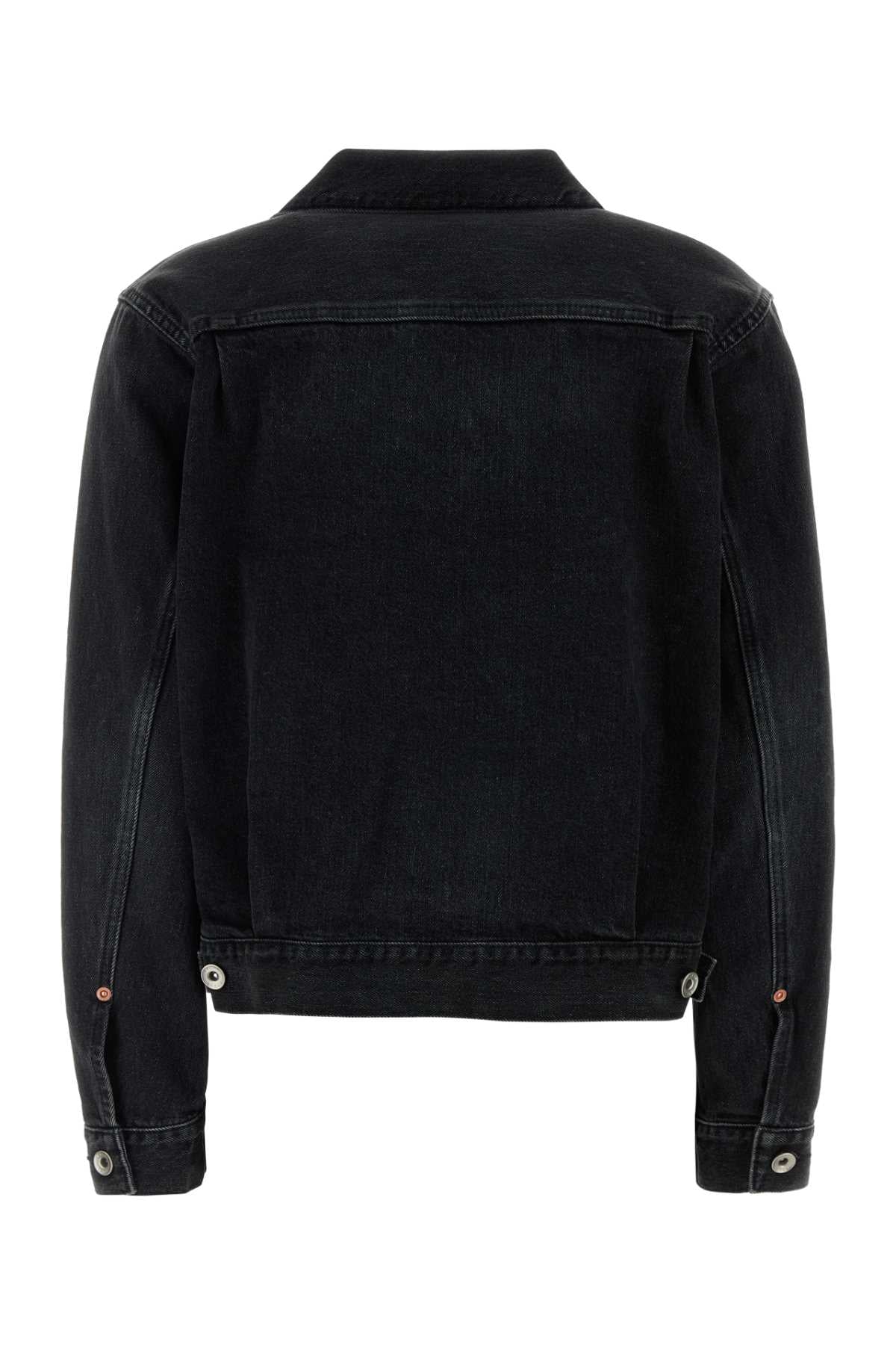 Sacai Women Black Denim Jacket SACAI