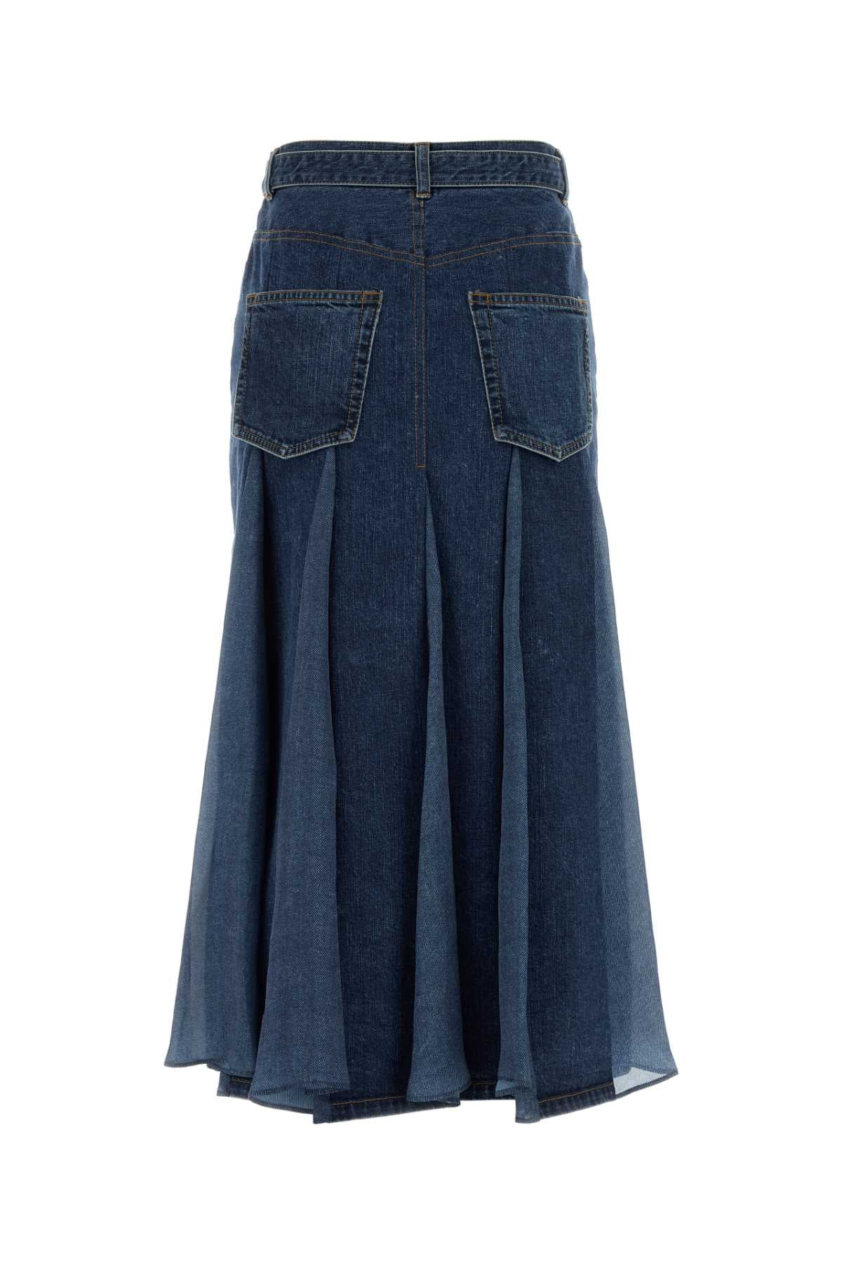 Sacai Women Denim Skirt SACAI