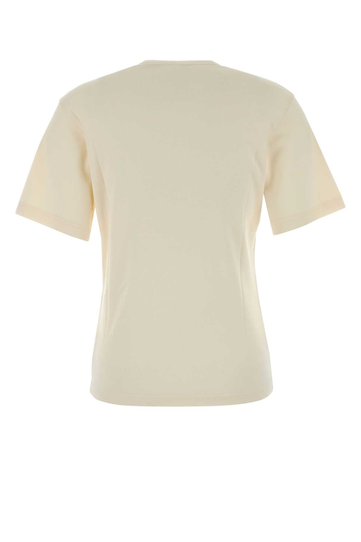 Lemaire Women Cream Cotton T-Shirt LEMAIRE