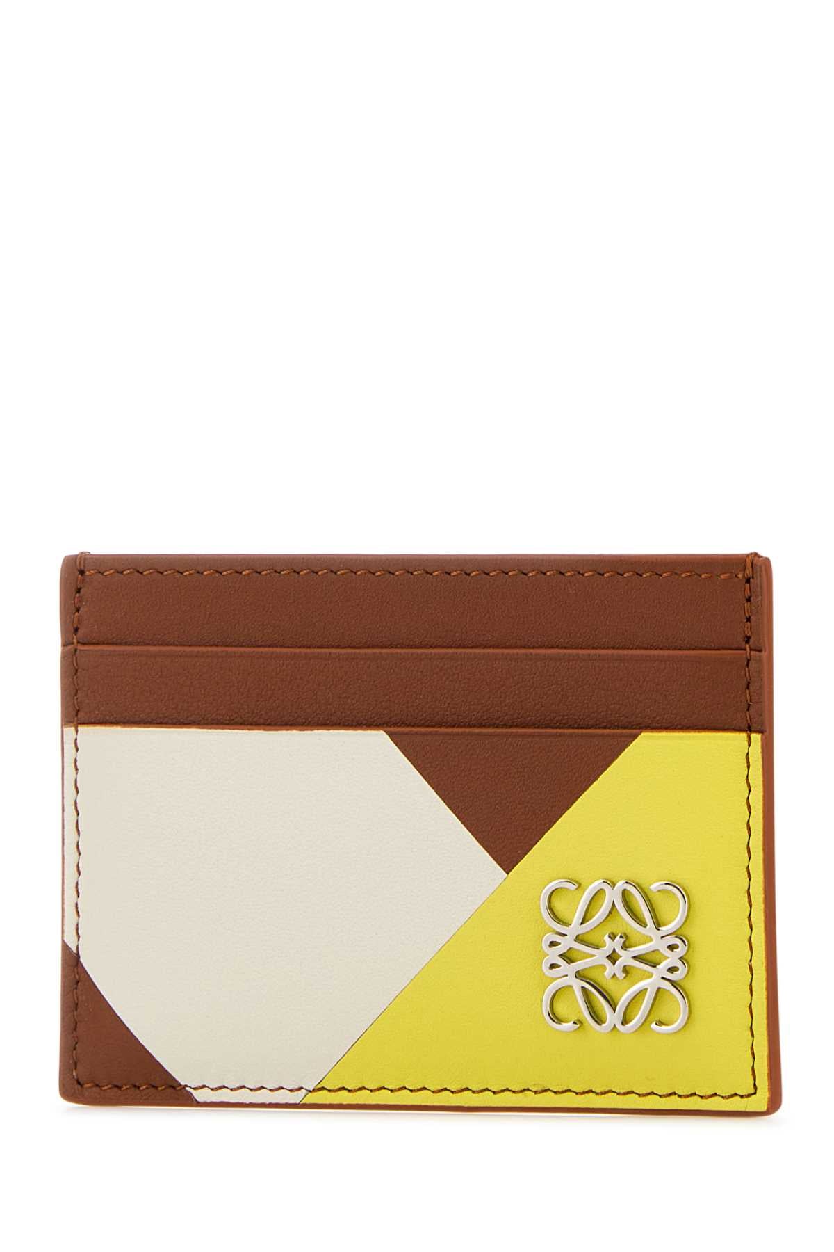 Loewe Women Multicolor Leather Anagram Card Holder LOEWE