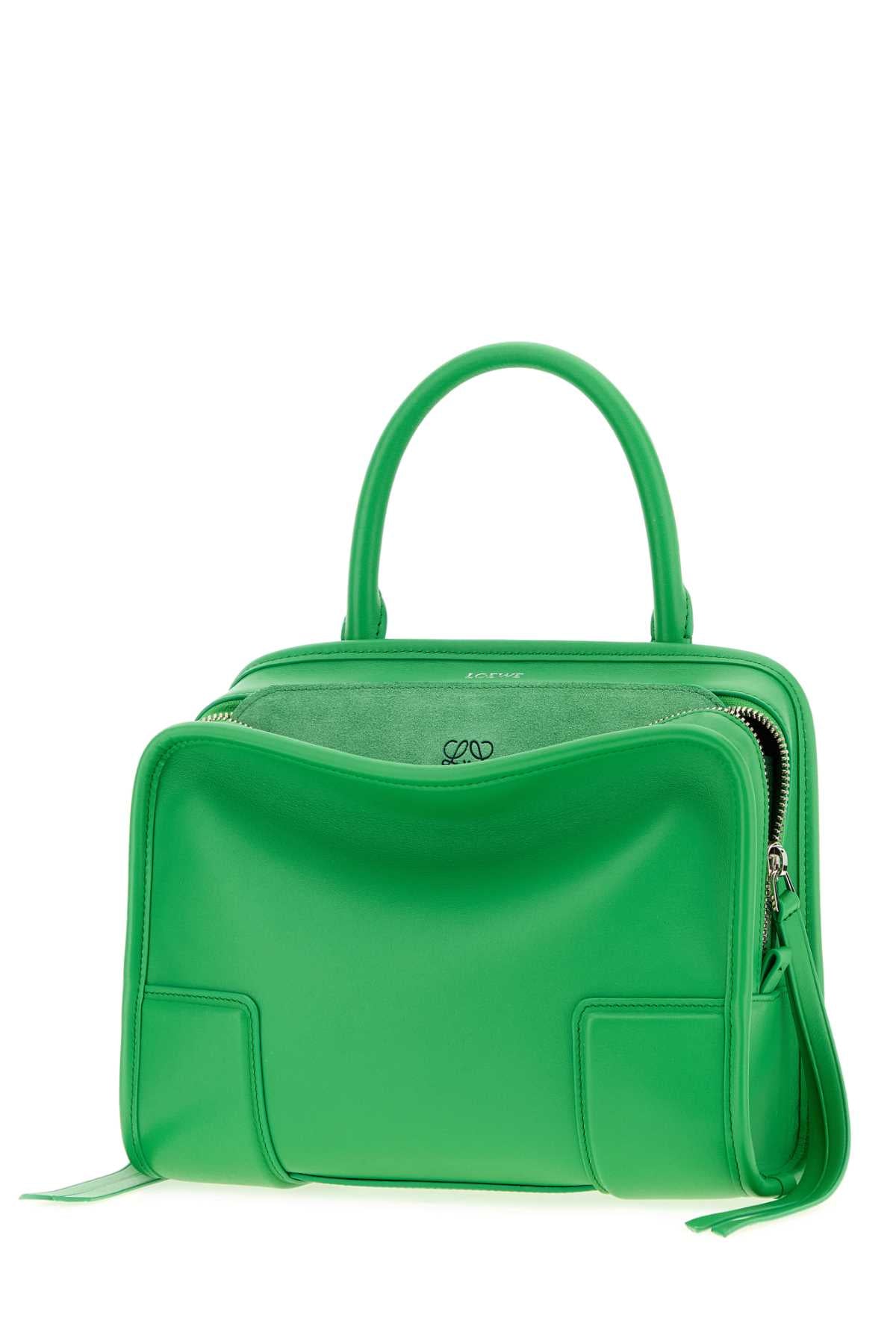 Loewe Women Grass Green Leather Small Amazona Handbag LOEWE