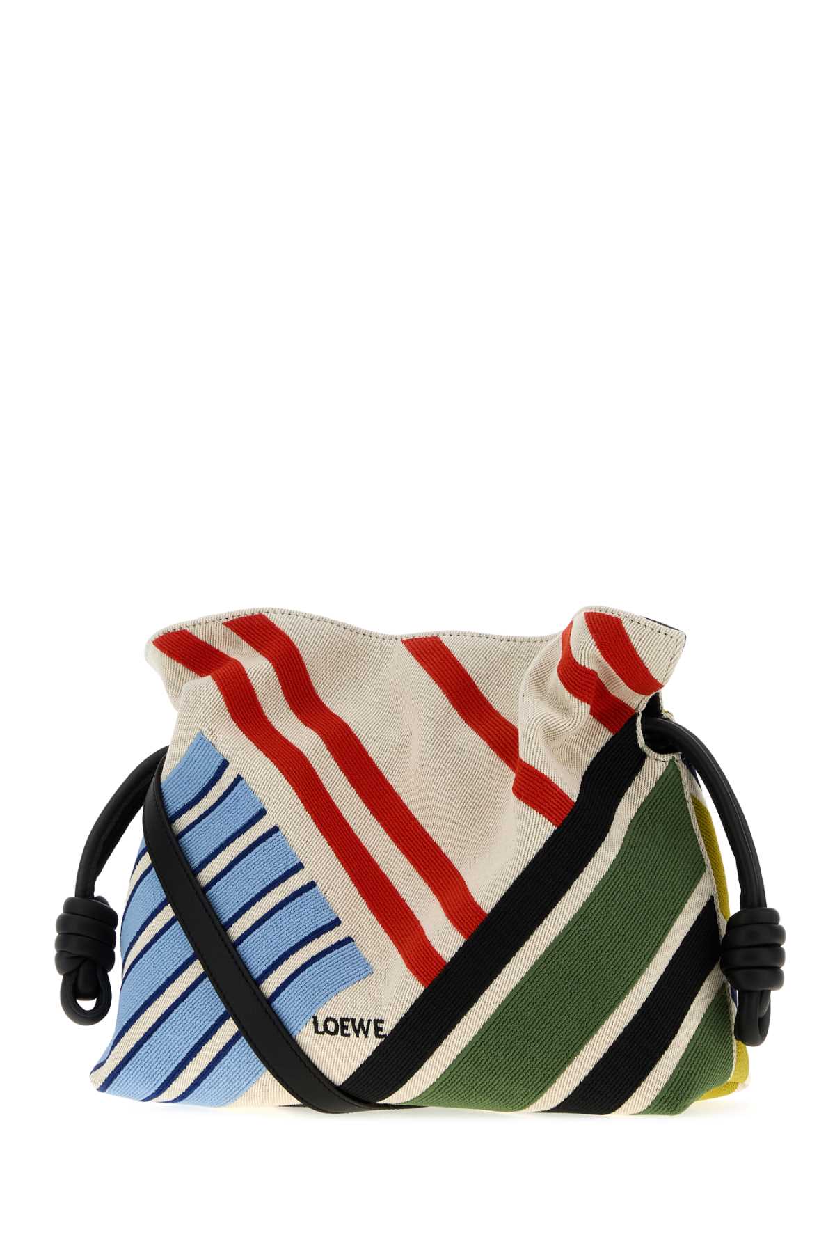 Loewe Women Embroidered Canvas Medium Flamenco Clutch LOEWE