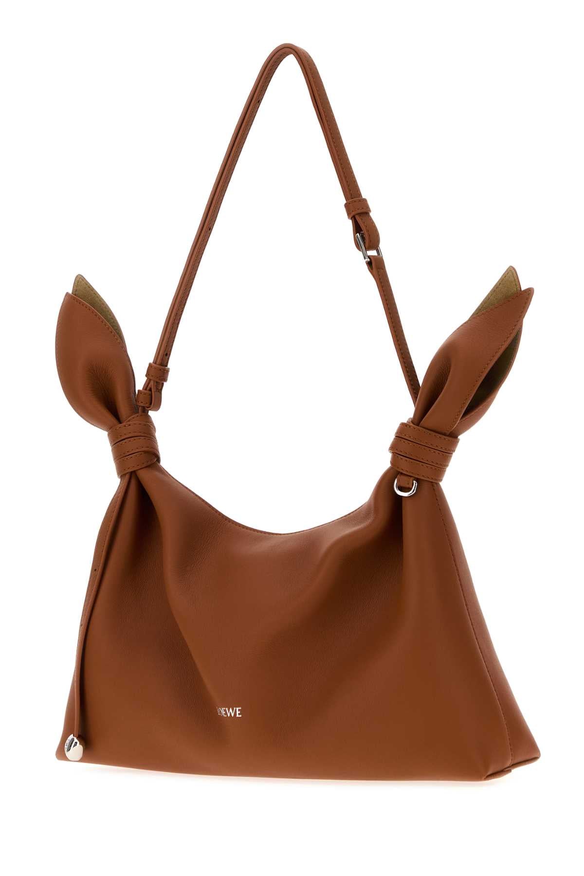 Loewe Women Caramel Leather Medium Scarf Shoulder Bag LOEWE