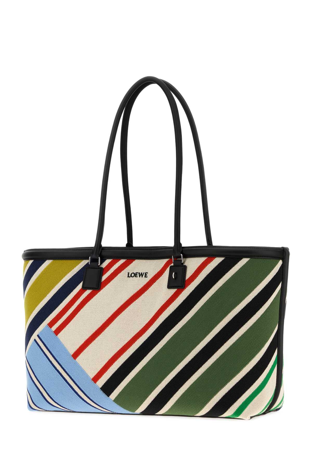 Loewe Women Embroidered Canvas Verano Shopping Bag LOEWE
